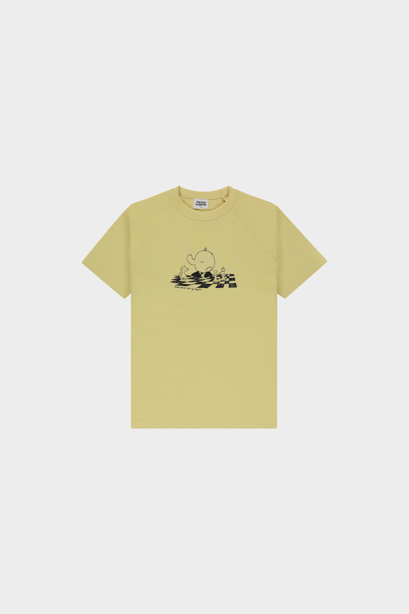 FREDDY CHESS RAGLAN T-SHIRT - BUTTER YELLOW