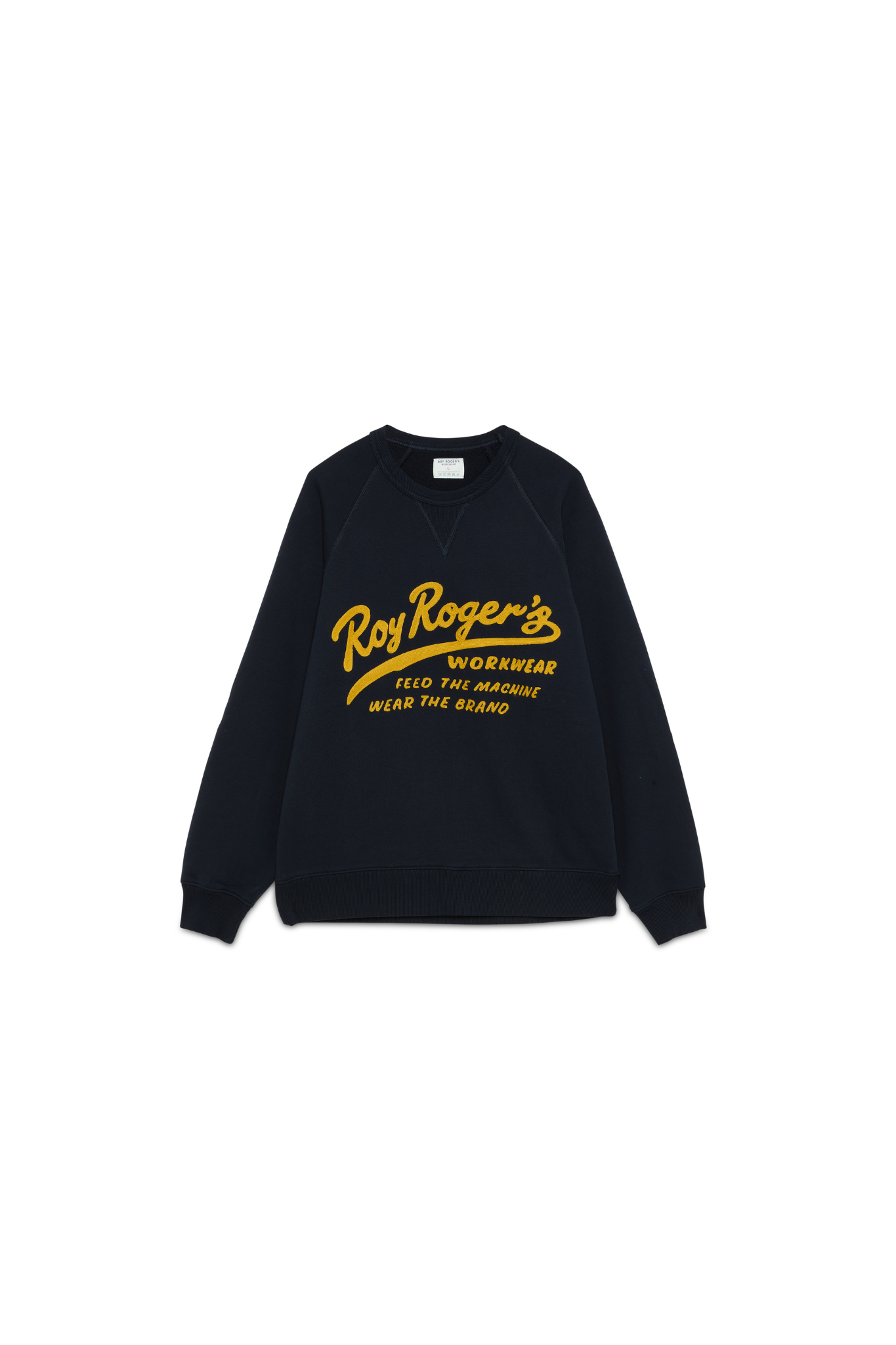 CREW OG FEED THE MACHINE SWEATER - BLUE NAVY