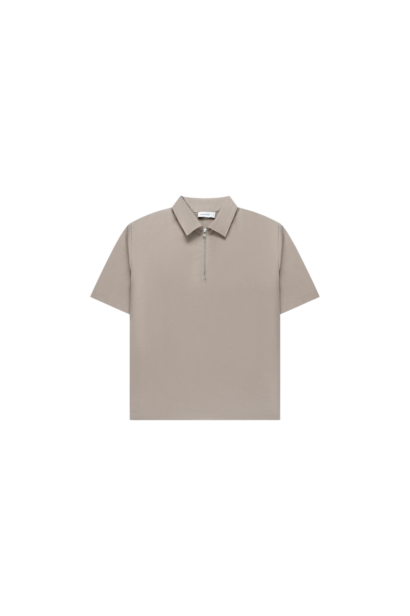 POST ZIPPER POLO - BEIGE