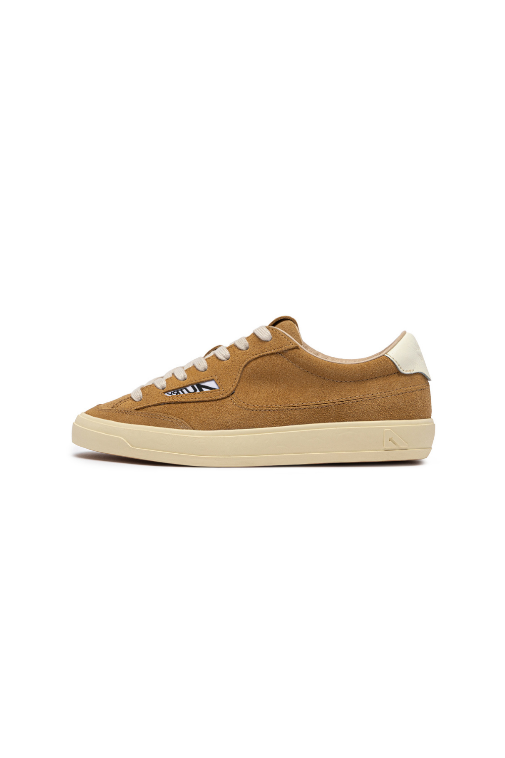 WINDSCAPE LOW SNEAKERS IN COPPER BROWN AND MARSHMALLOW SUEDE