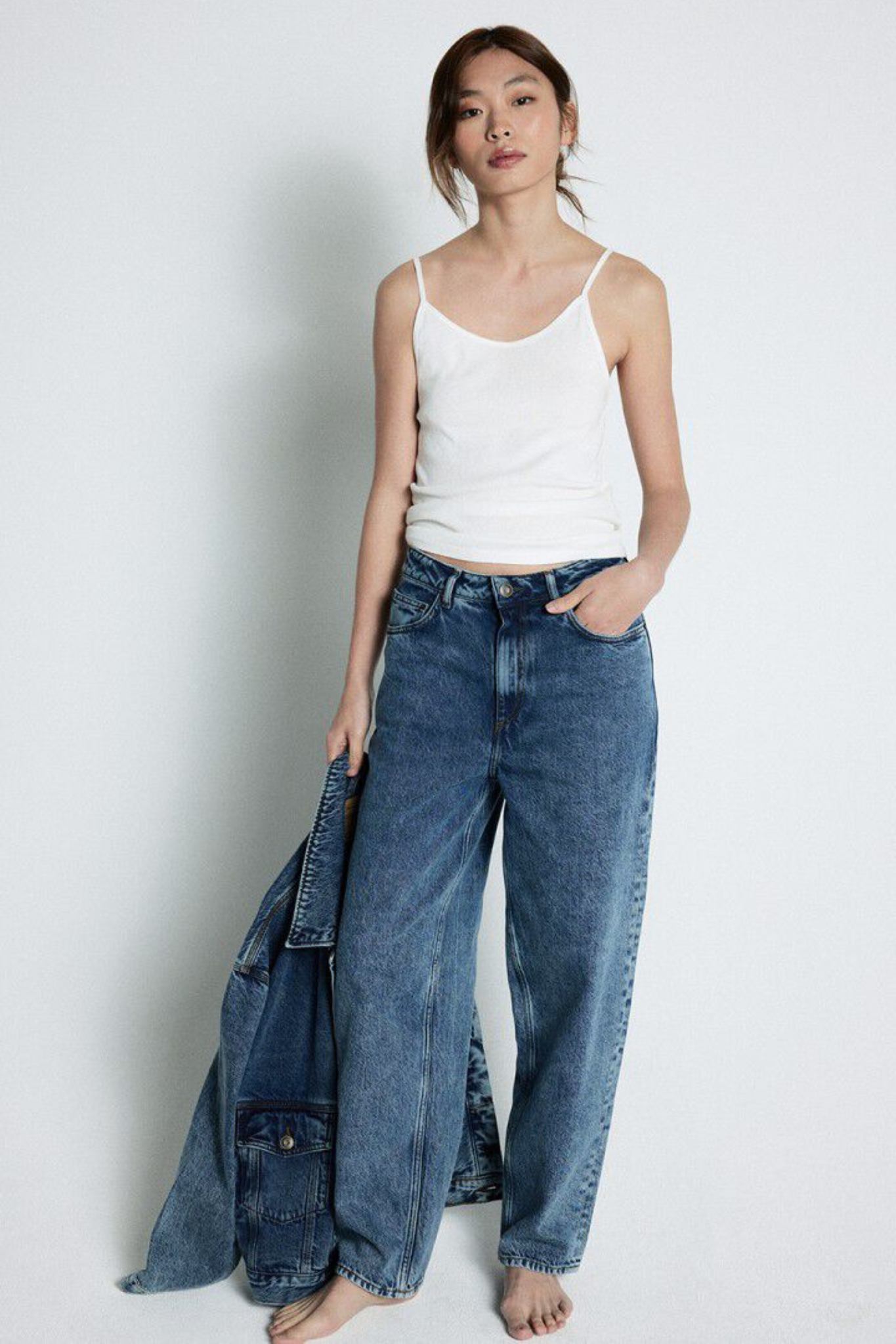 JOYBIRD-B 5 POCKETS JEANS - STONE