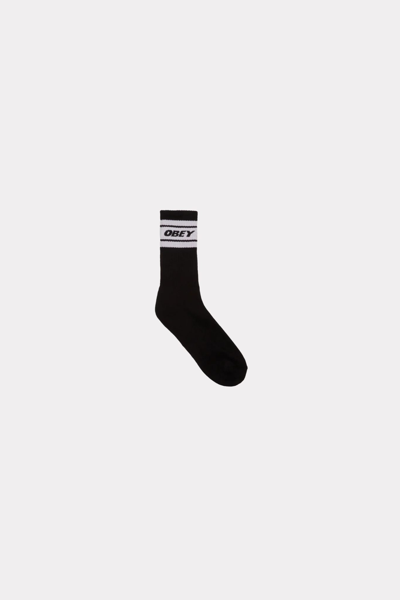 OBEY cooper socks in black and white.