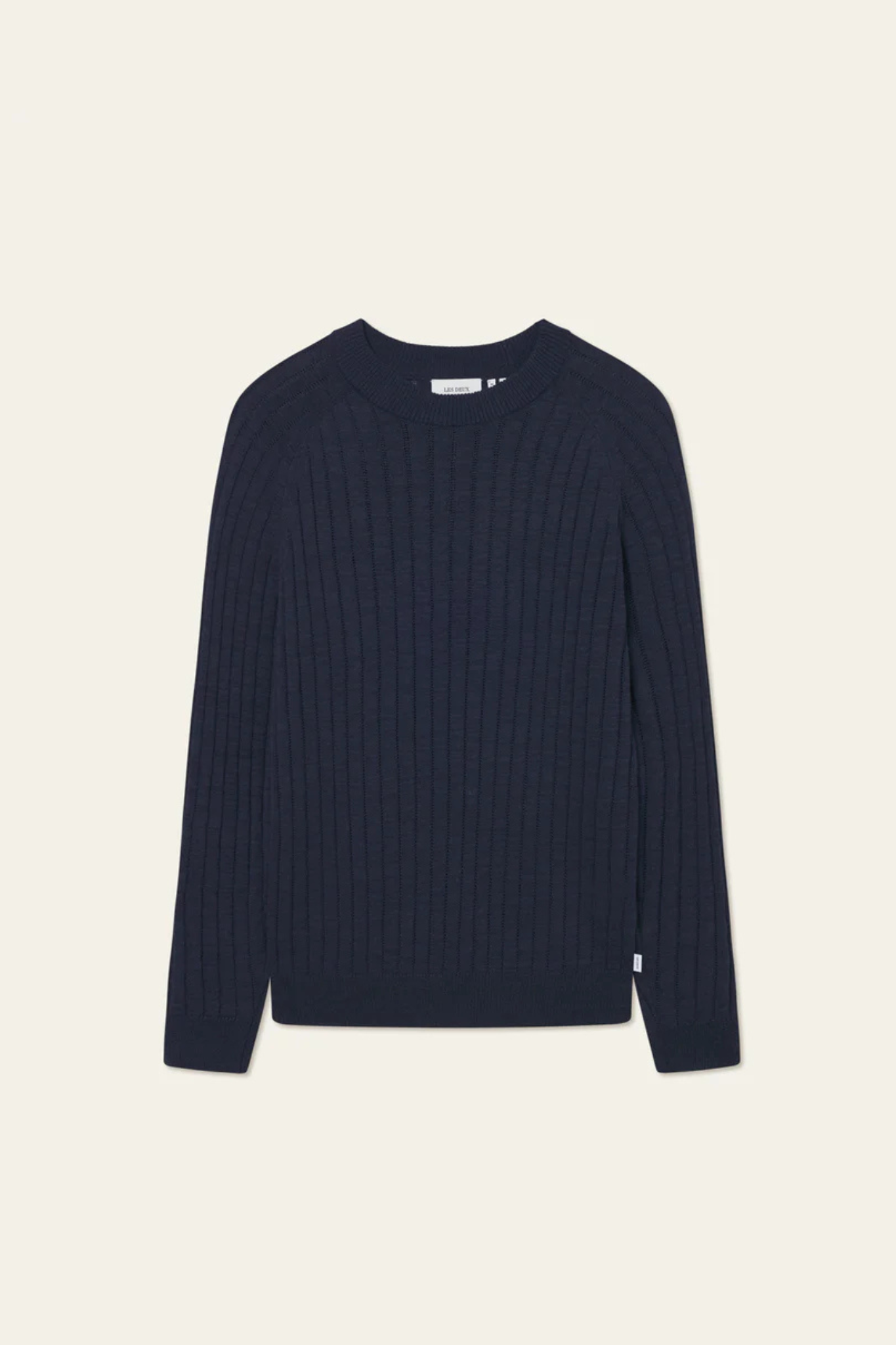 FABIAN LINEN CREWNECK KNIT - DARK NAVY