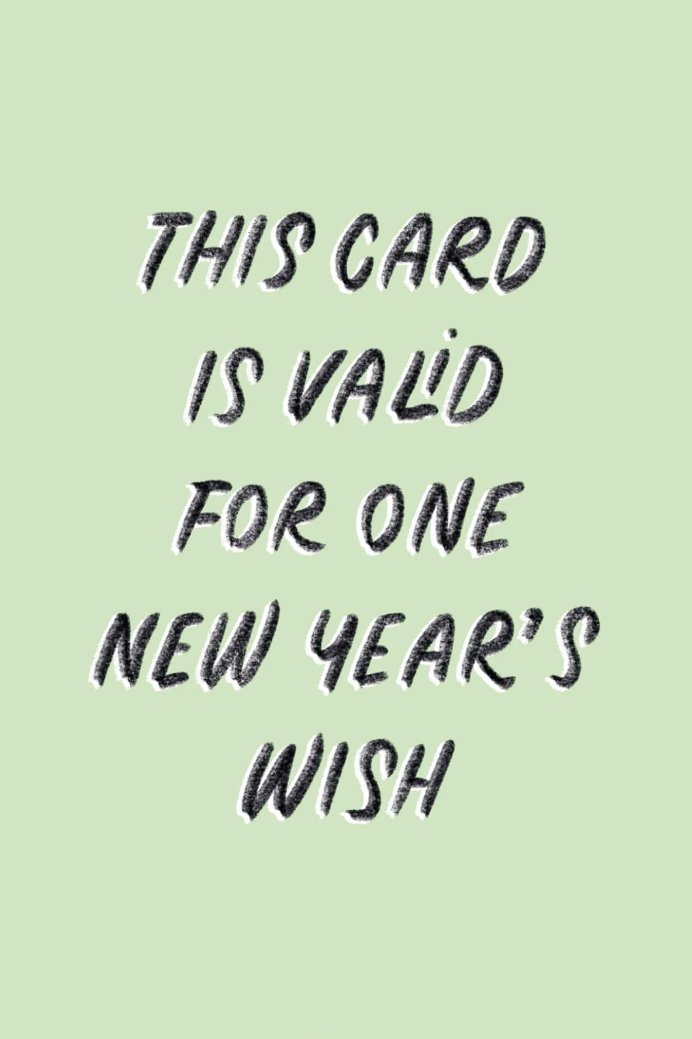 VALID NEW YEAR - POSTCARD