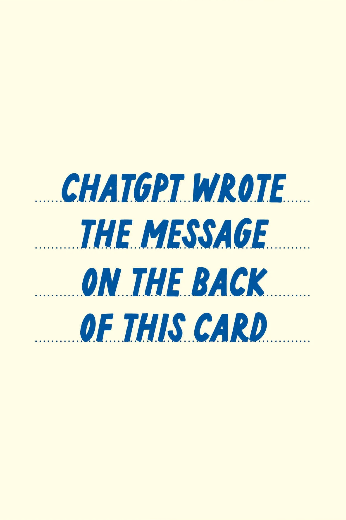 CHATGPT - POSTCARD