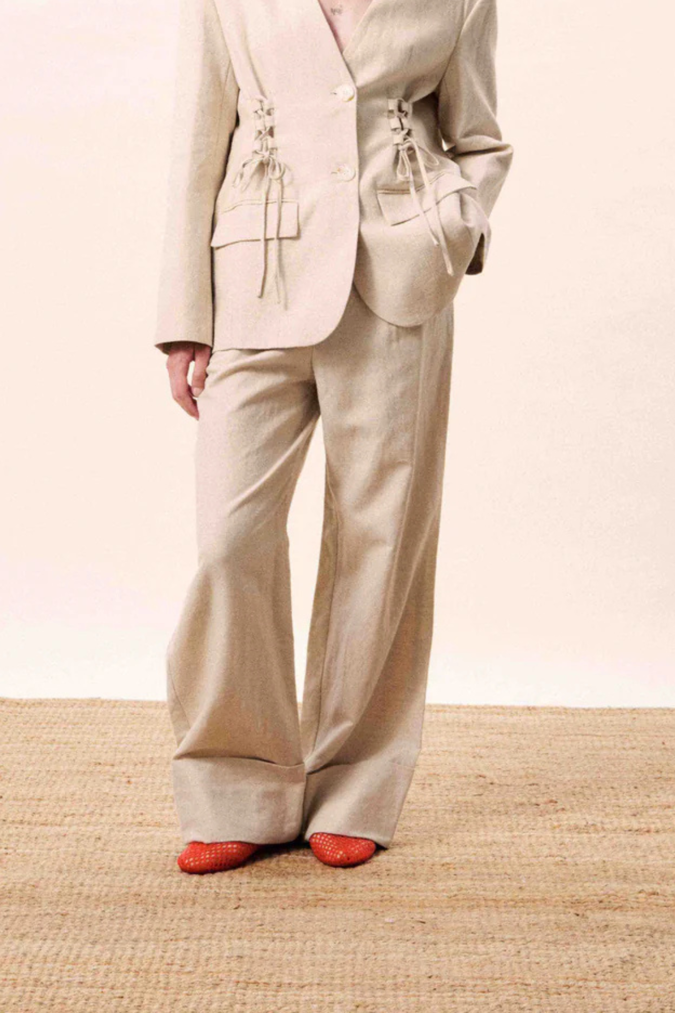 JUNCUS PANTS - CREAM