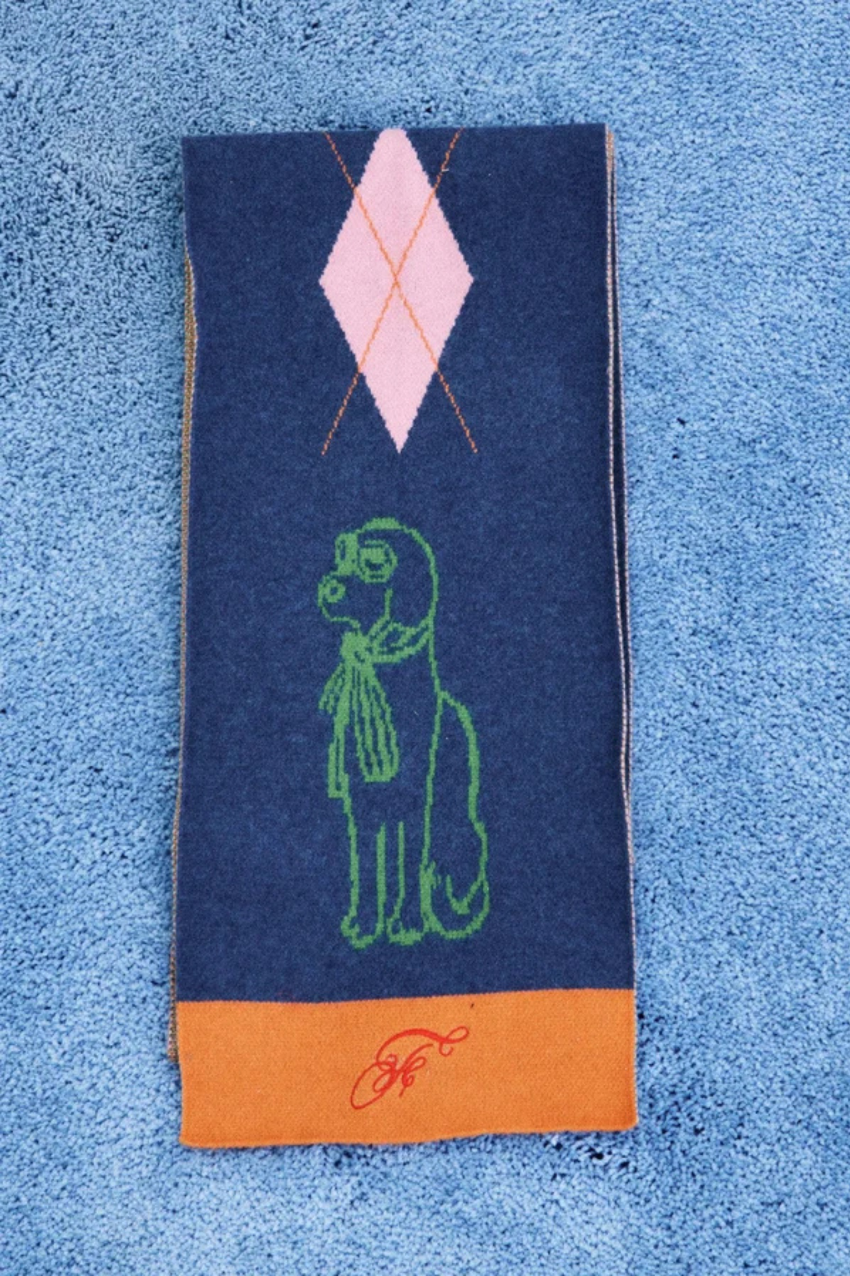 SHIBA SCARF - BLUE MARINE