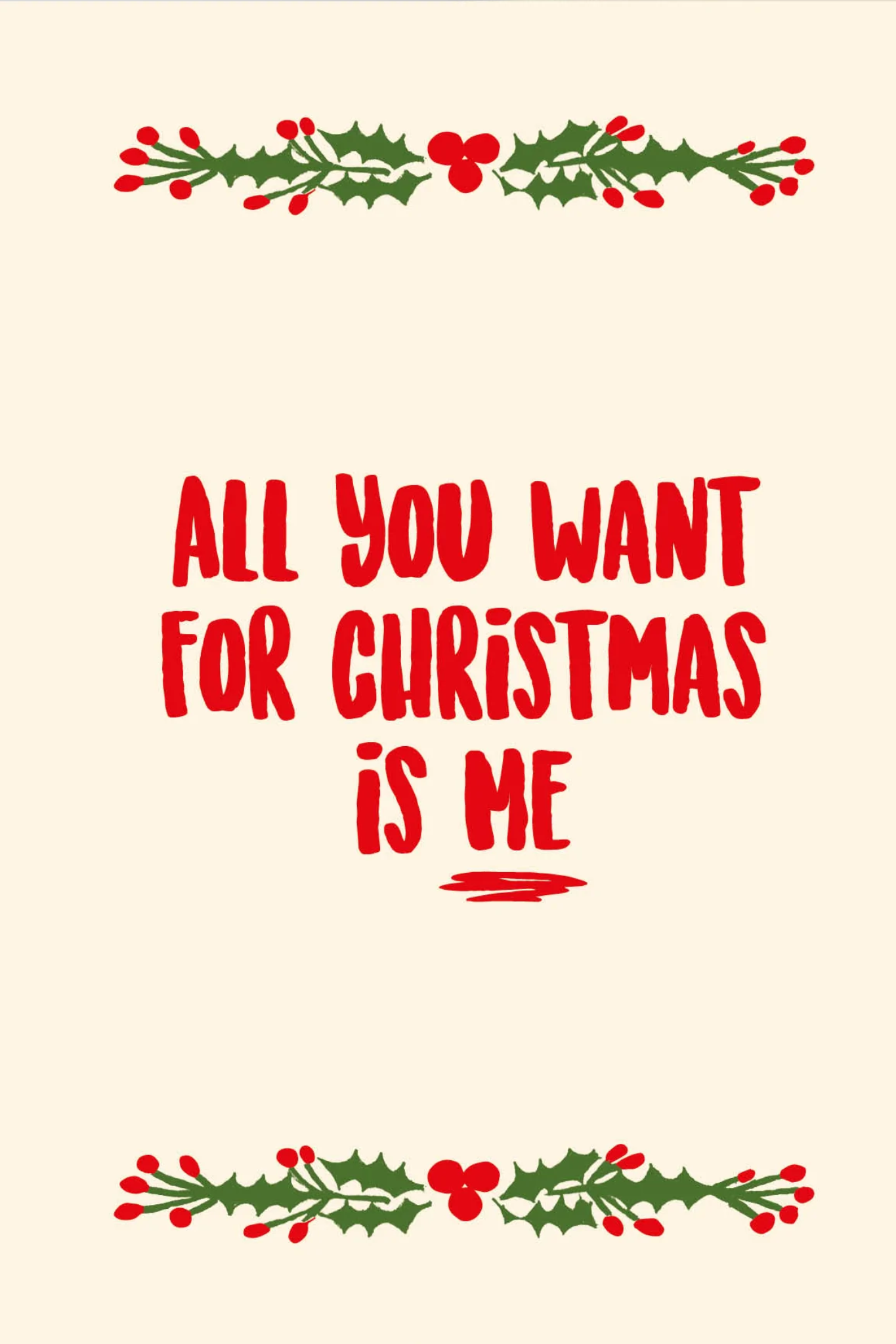 FOR CHRISTMAS - POSTCARD