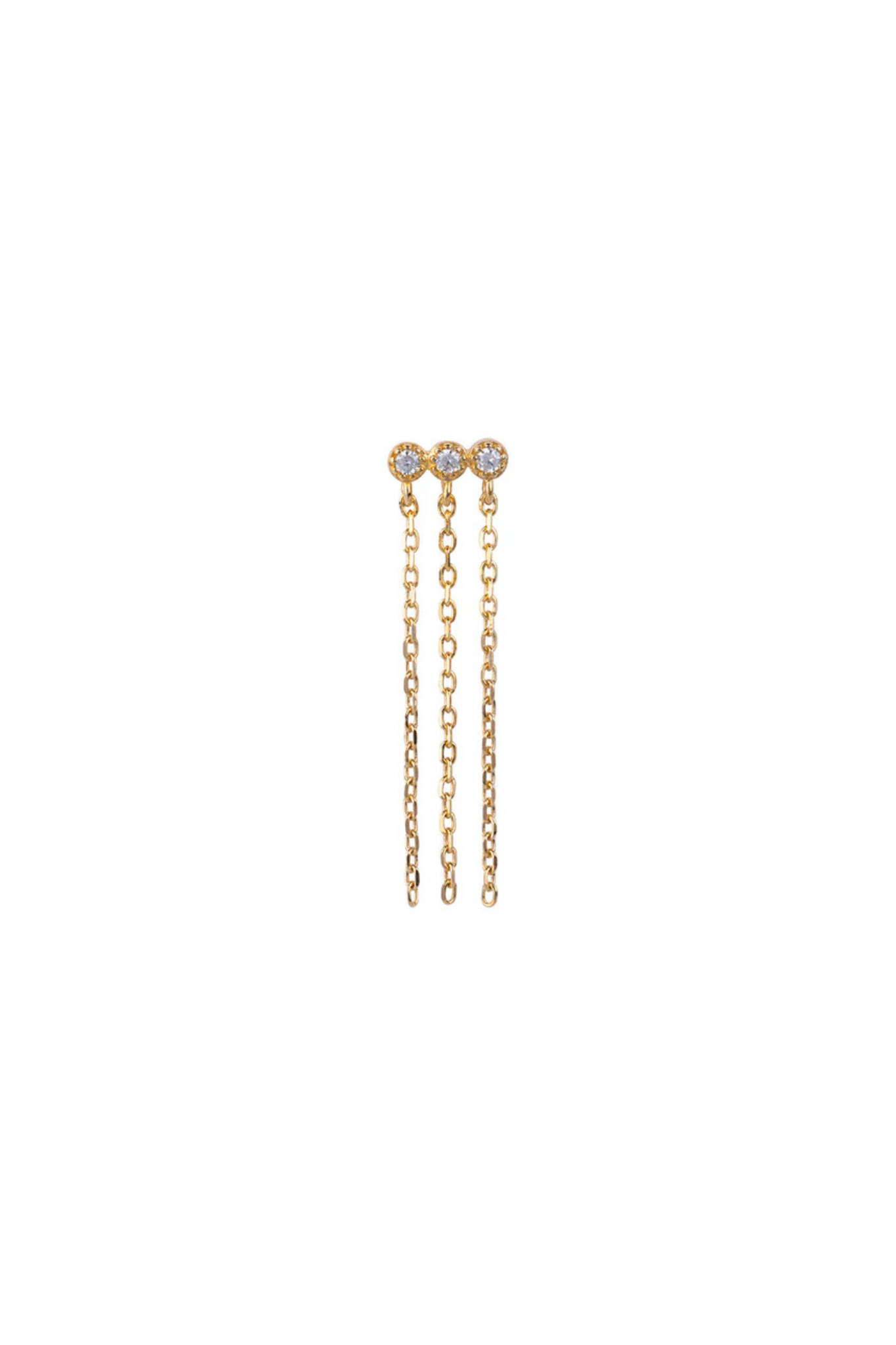 BR SHOOTING STAR EARRING WHITE
