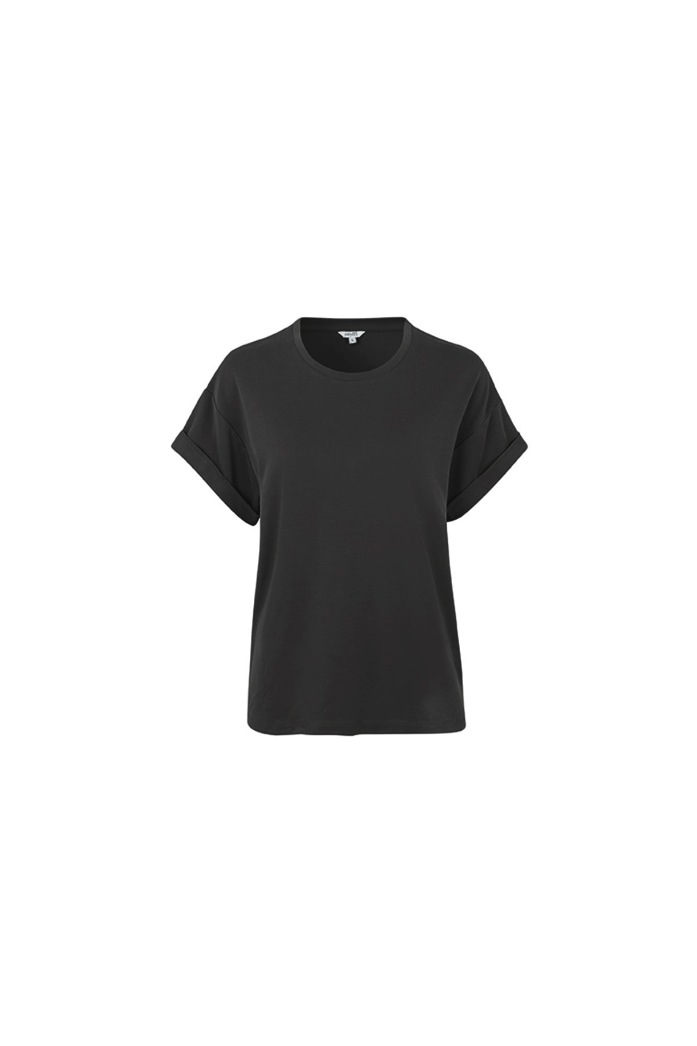 MBYM amana bosko t-shirt in black. Front flatlay view