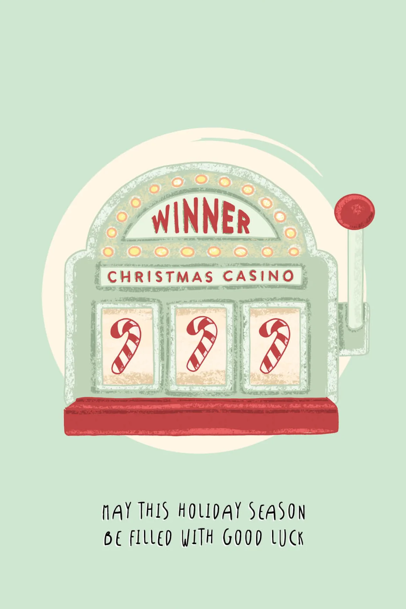 CHRISTMAS CASINO - POSTCARD