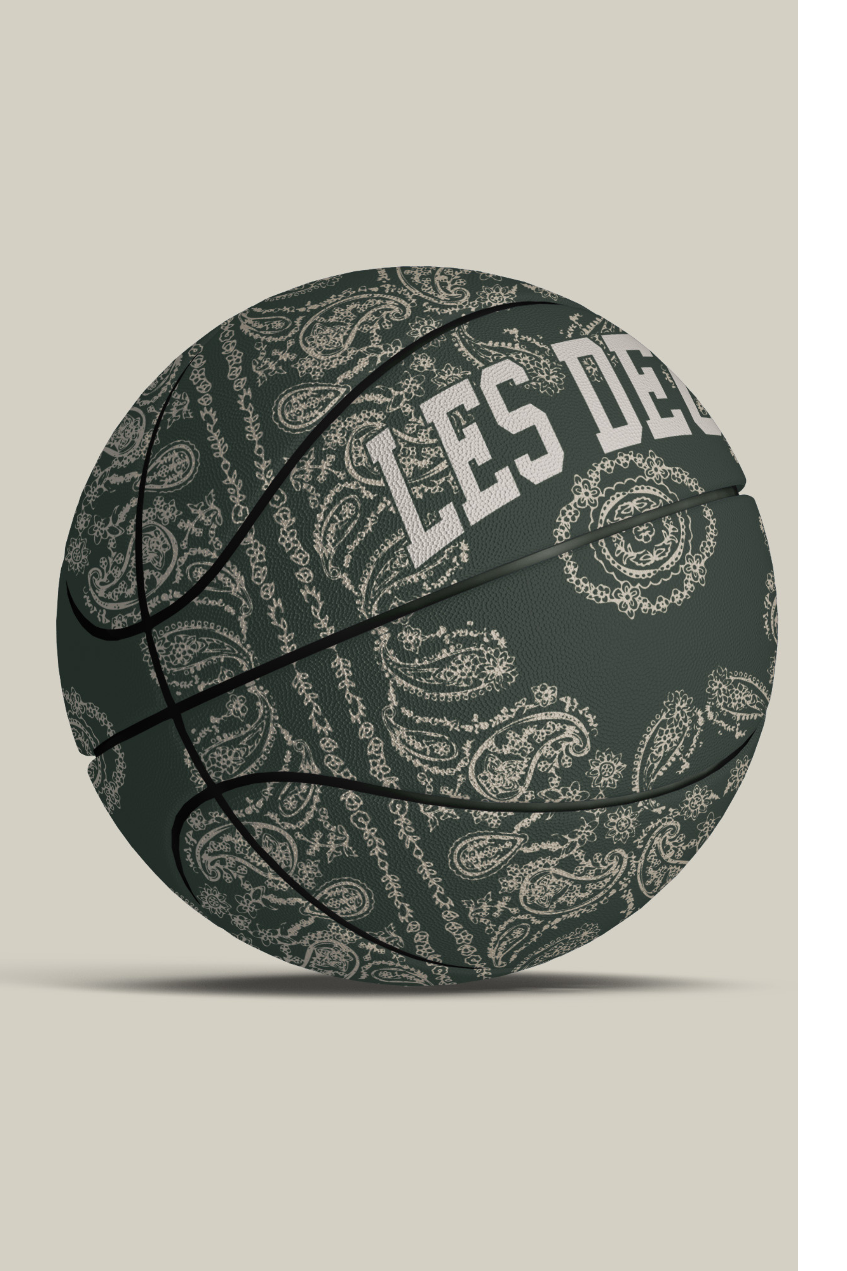 LES DEUX PAISLEY BASKET BALL - SURPLUS GREEN/WHITE