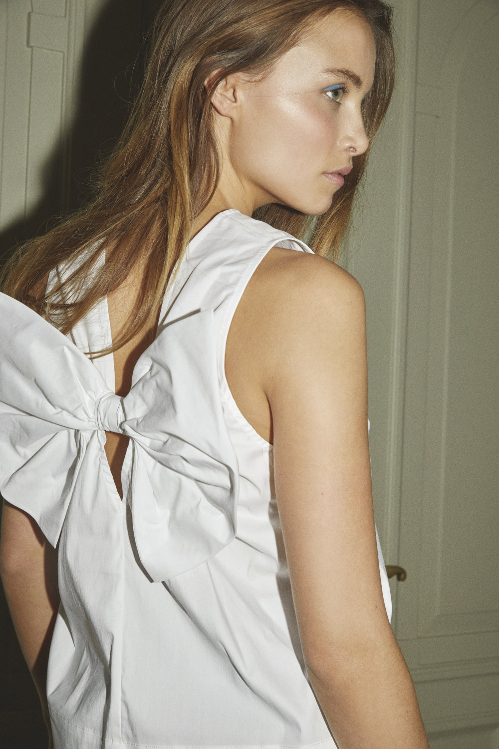 SANNA BOW TOP - WHITE