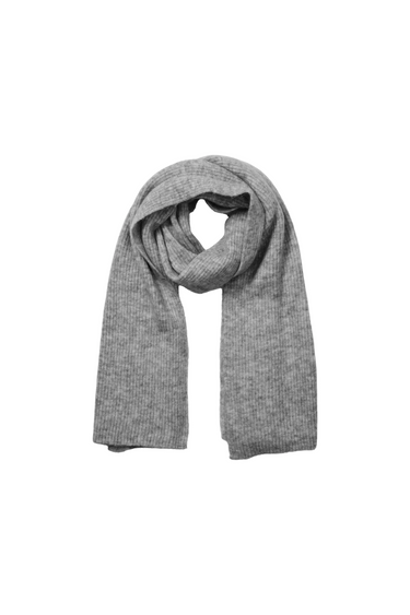 SLFMALINE LANO KNIT SCARF - MED GREY MEL