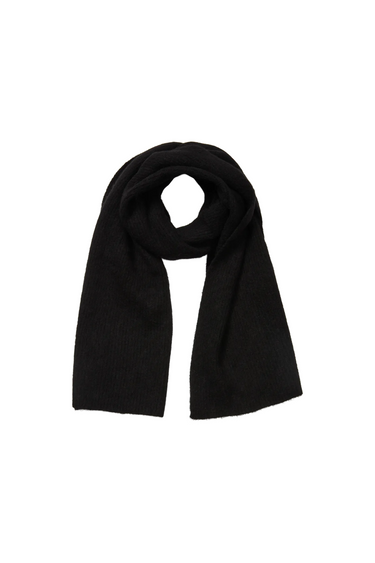 SLFMALINE LANO KNIT SCARF - BLACK