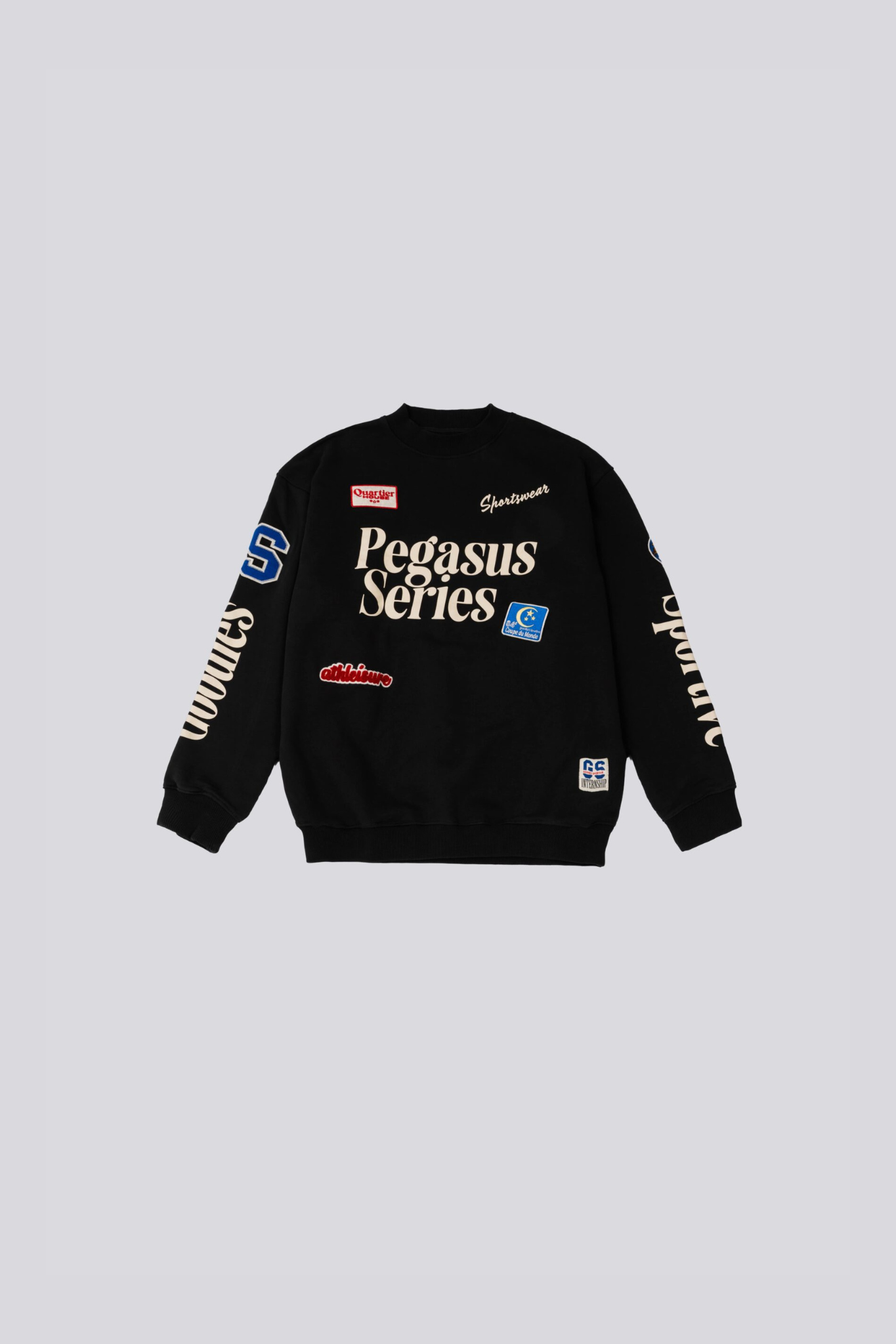 MULTIPATCHES PREMIUM CREWNECK - BLACK