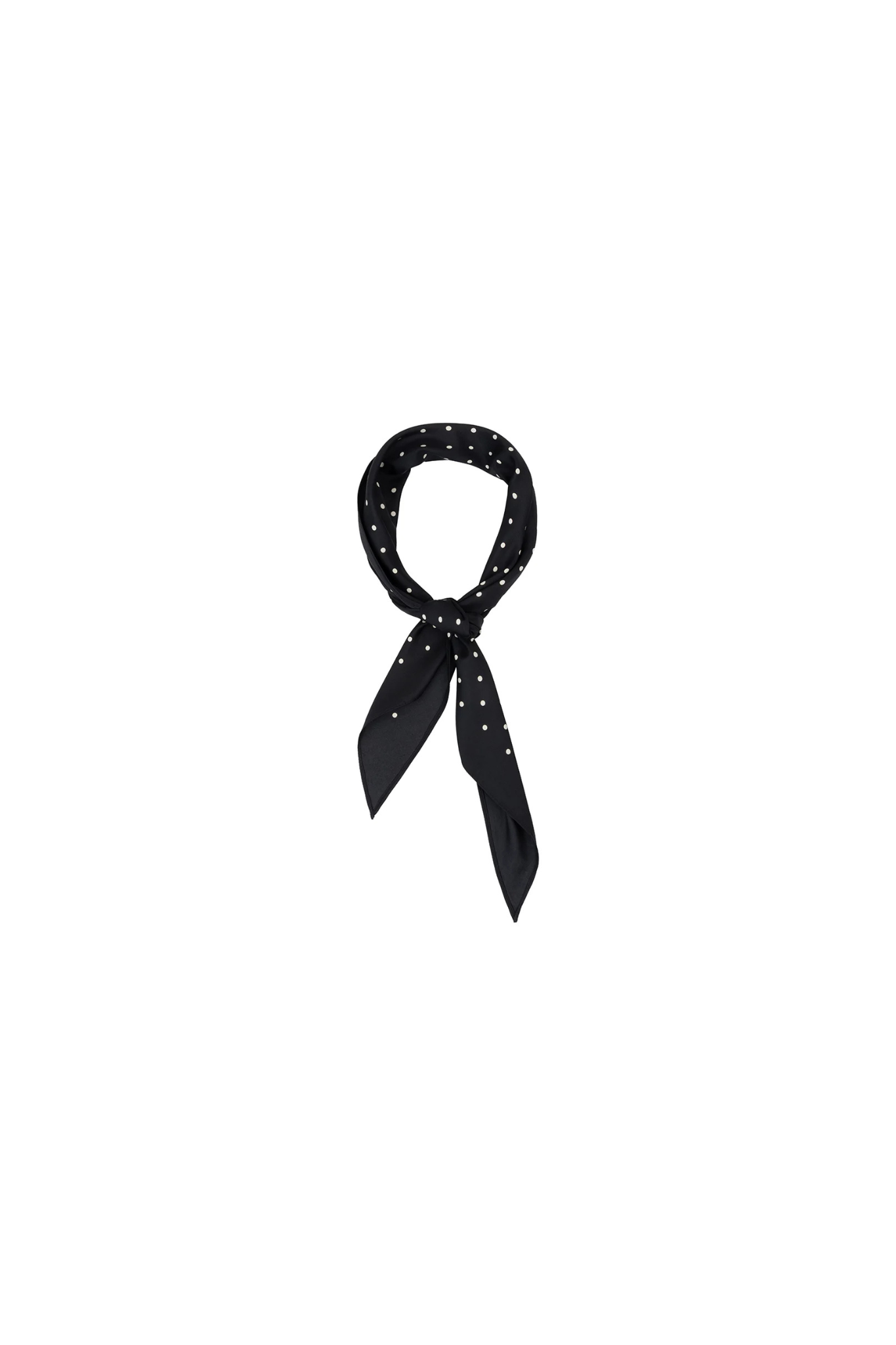 DOTTED SCARF - BLACK