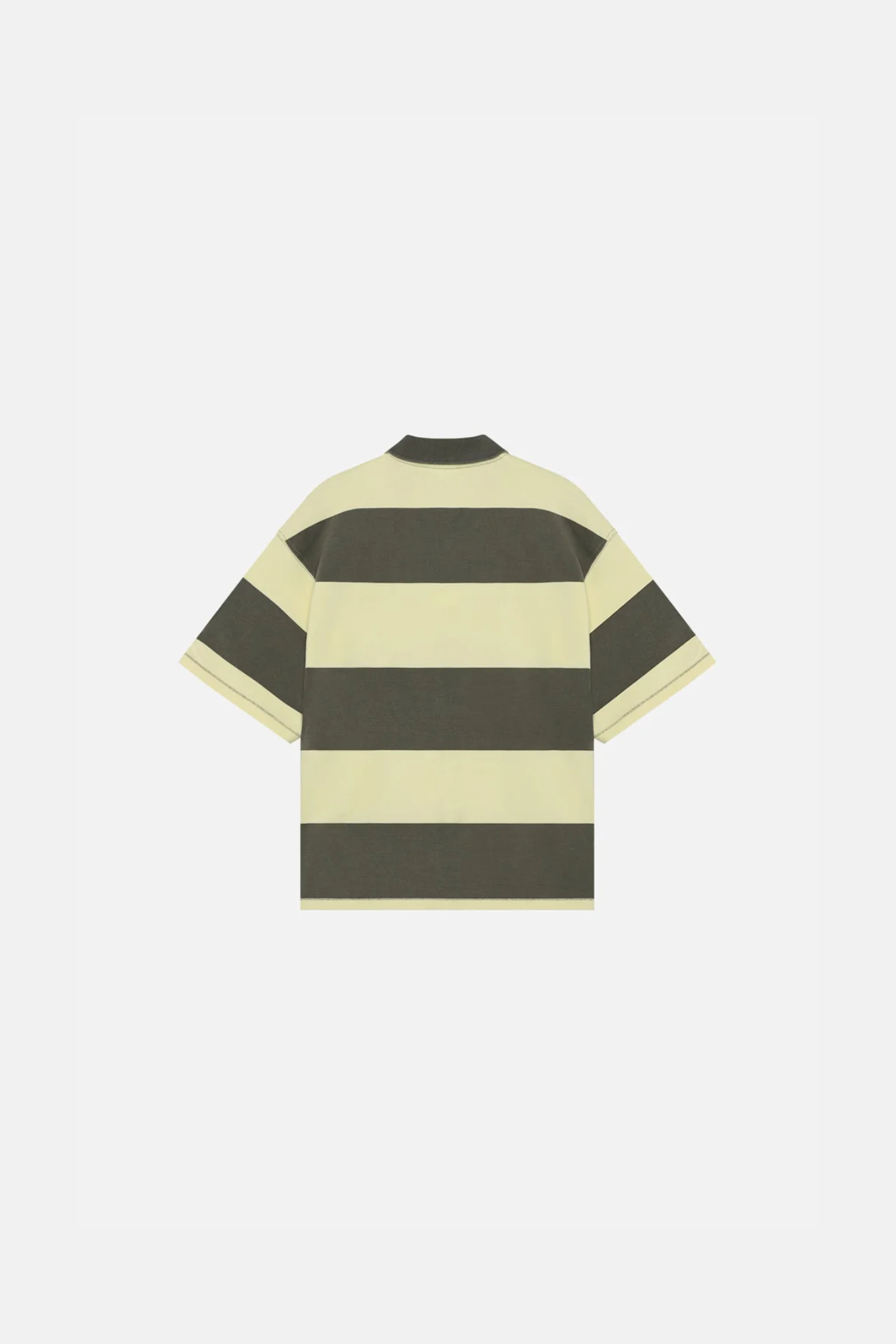 TOPPER STRIPED POLO - BEETLE GREEN COMB