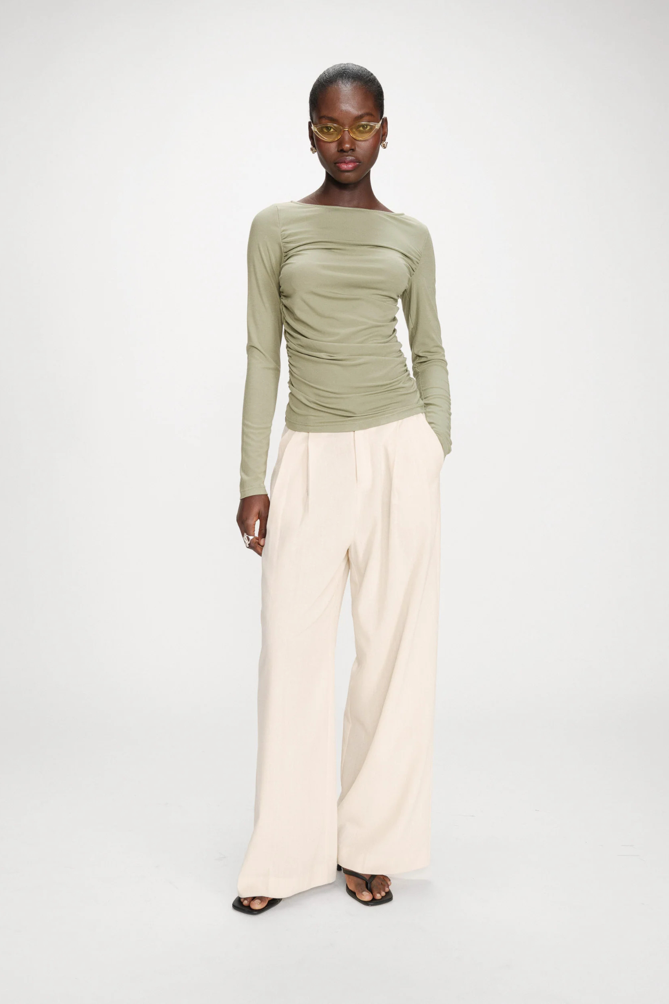 VALEDA TOP - SAUGE