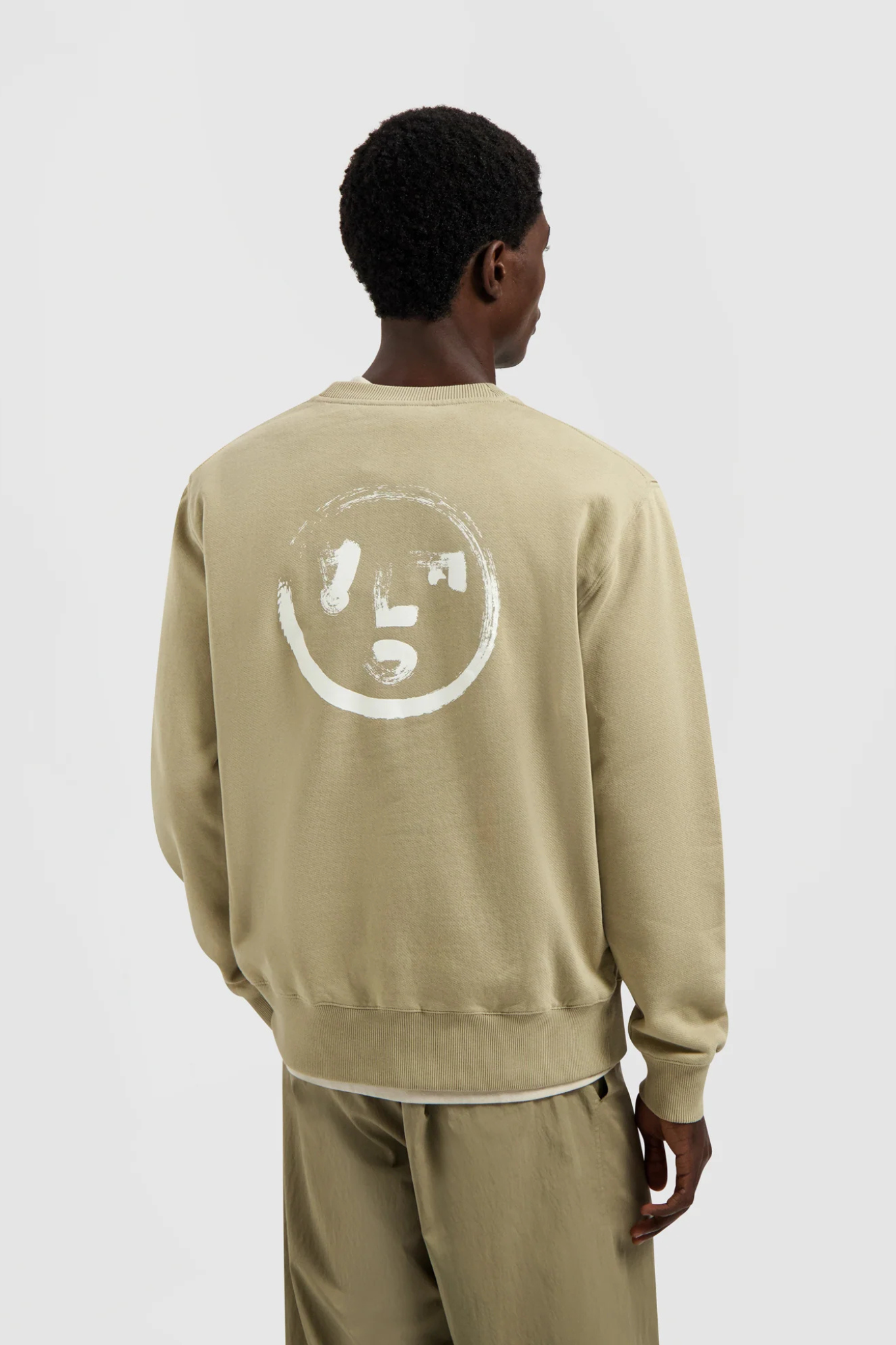 BRUSHSTROKE FACE CREWNECK - TREEHOUSE