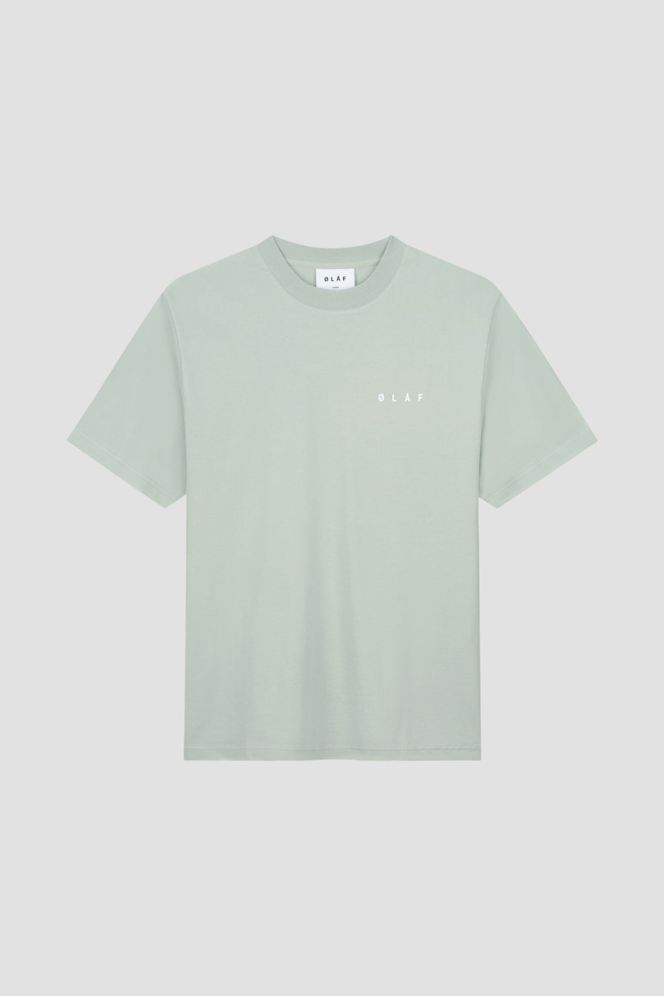 PIXELATED FACE TEE - PALE GREEN