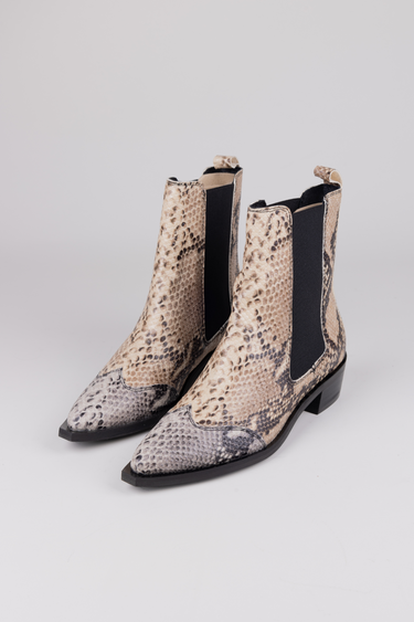 OU - PESTO PITON CRUEL BOOTS WOMEN - SNAKE NATURE