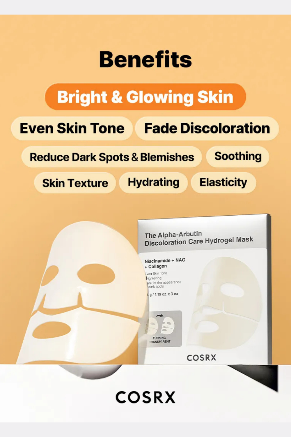 ARBUTIN DISCOLORATION HYDROGEL MASK ( 1 PIECE )