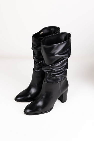 GLORIA FOLD TASSE BOOTS - NERO