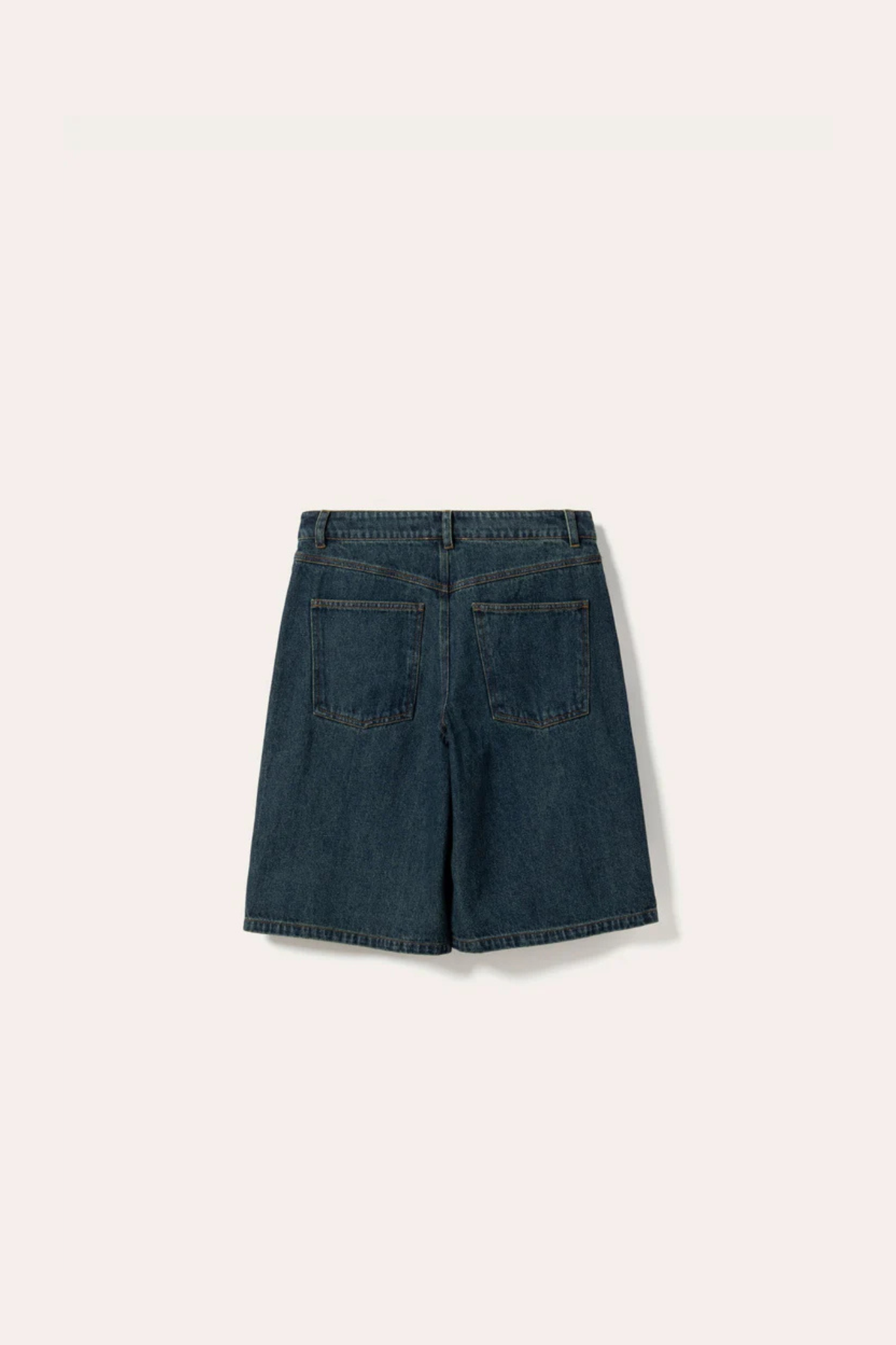 KATY MW JORTS SHORTS - VINTAGE BLUE WASH