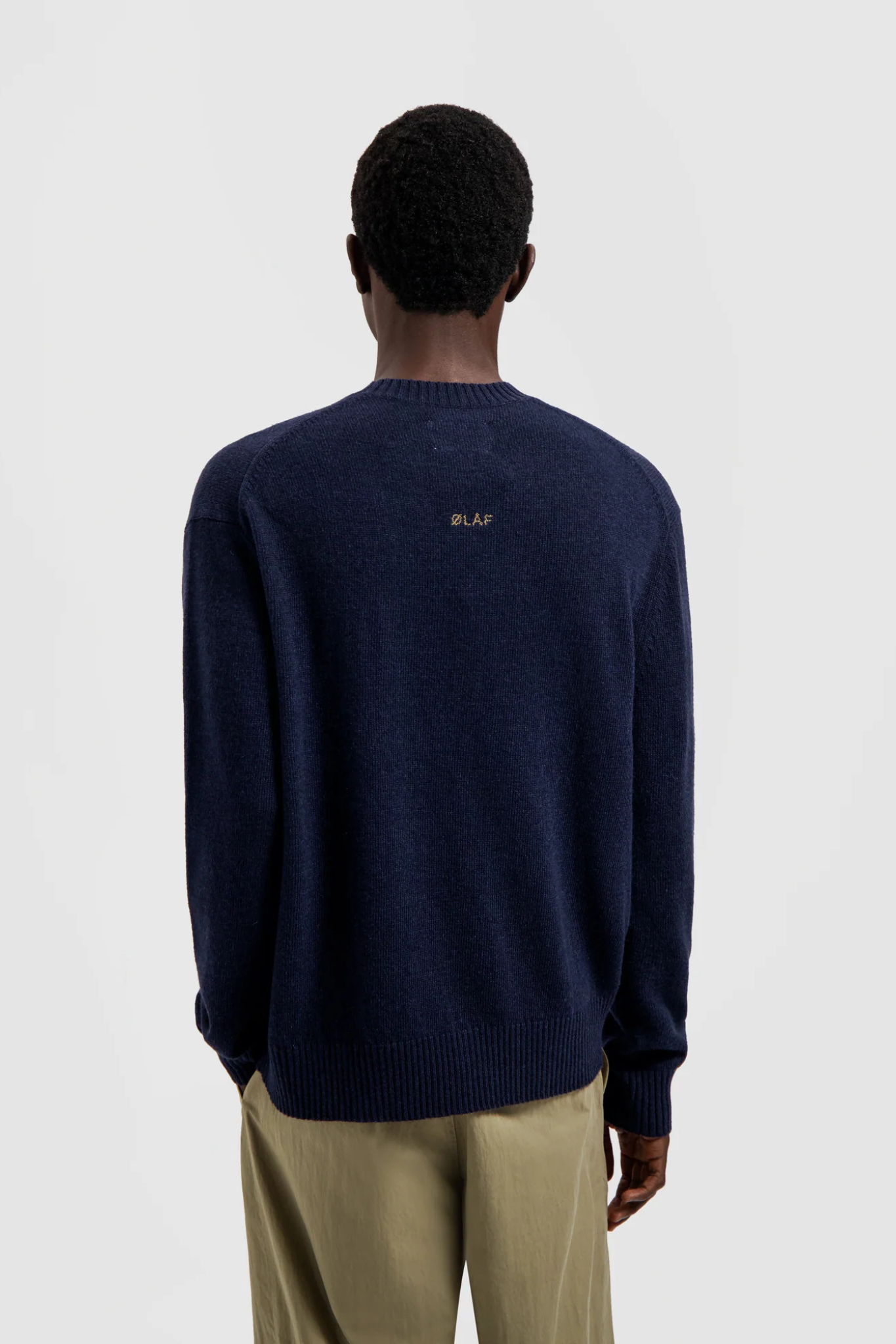 ESSENTIAL KNITTED CREWNECK - NAVY