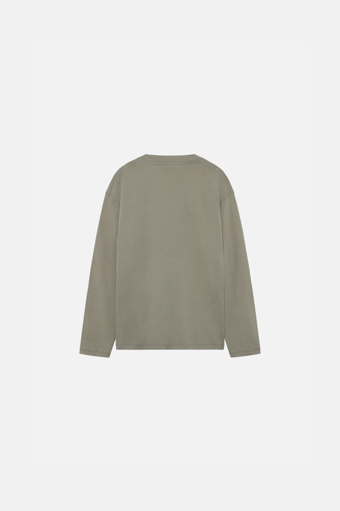 STAFF BOXY LS SWEATER - WASHED VETIVER