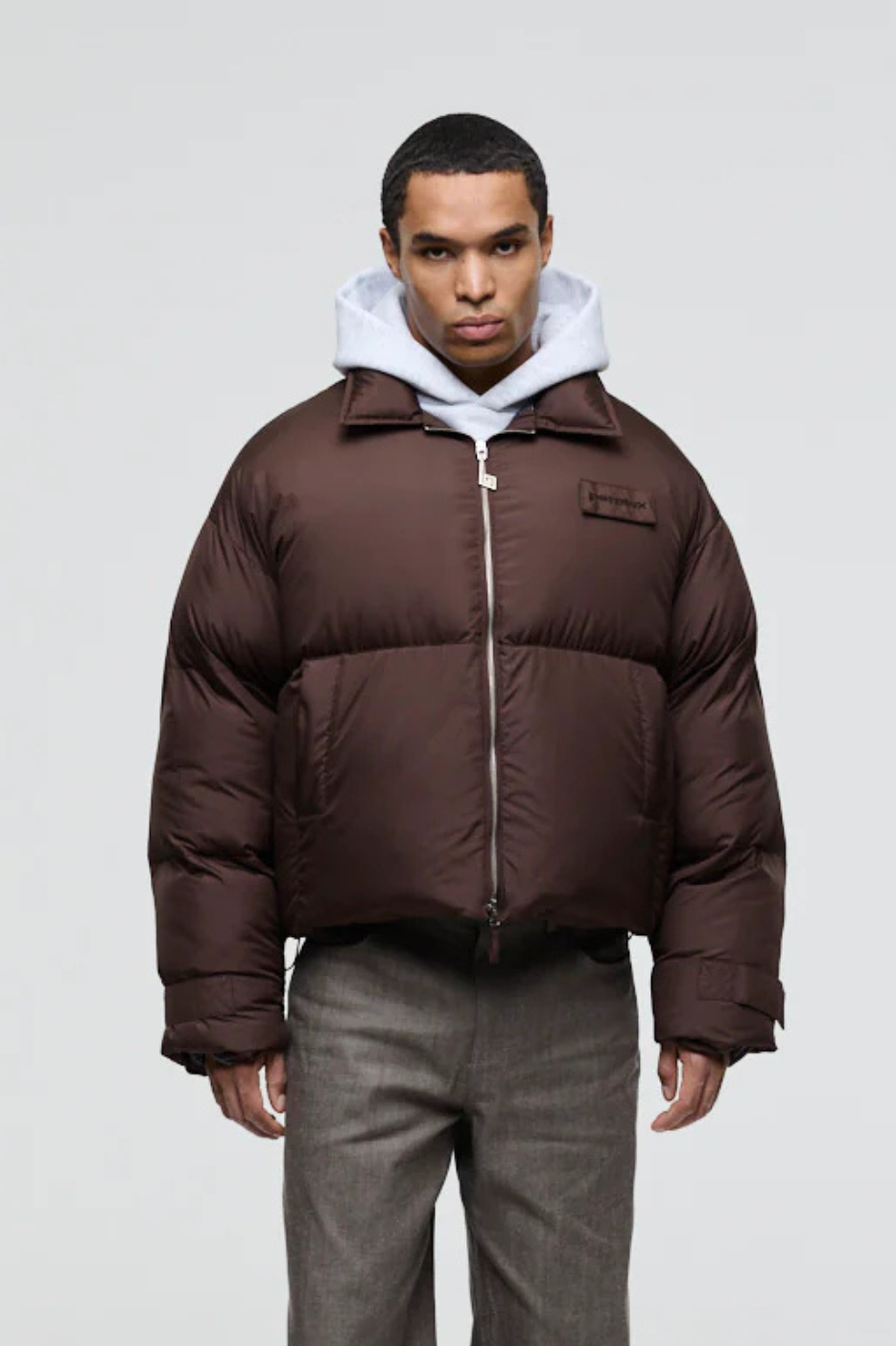 ARMOR PUFFER JACKET - BROWN