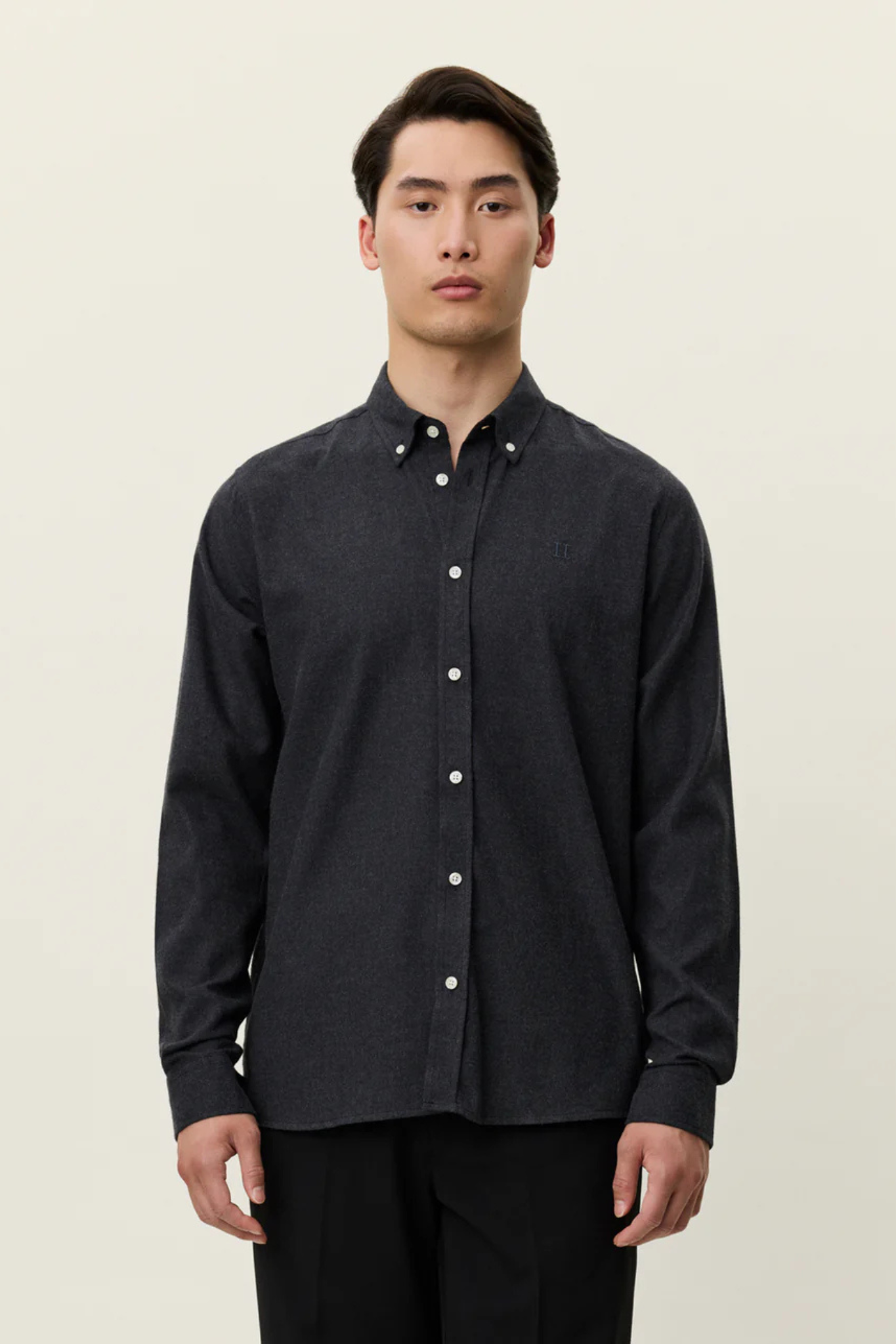DESERT REG SHIRT - CHARCOAL MELANGE