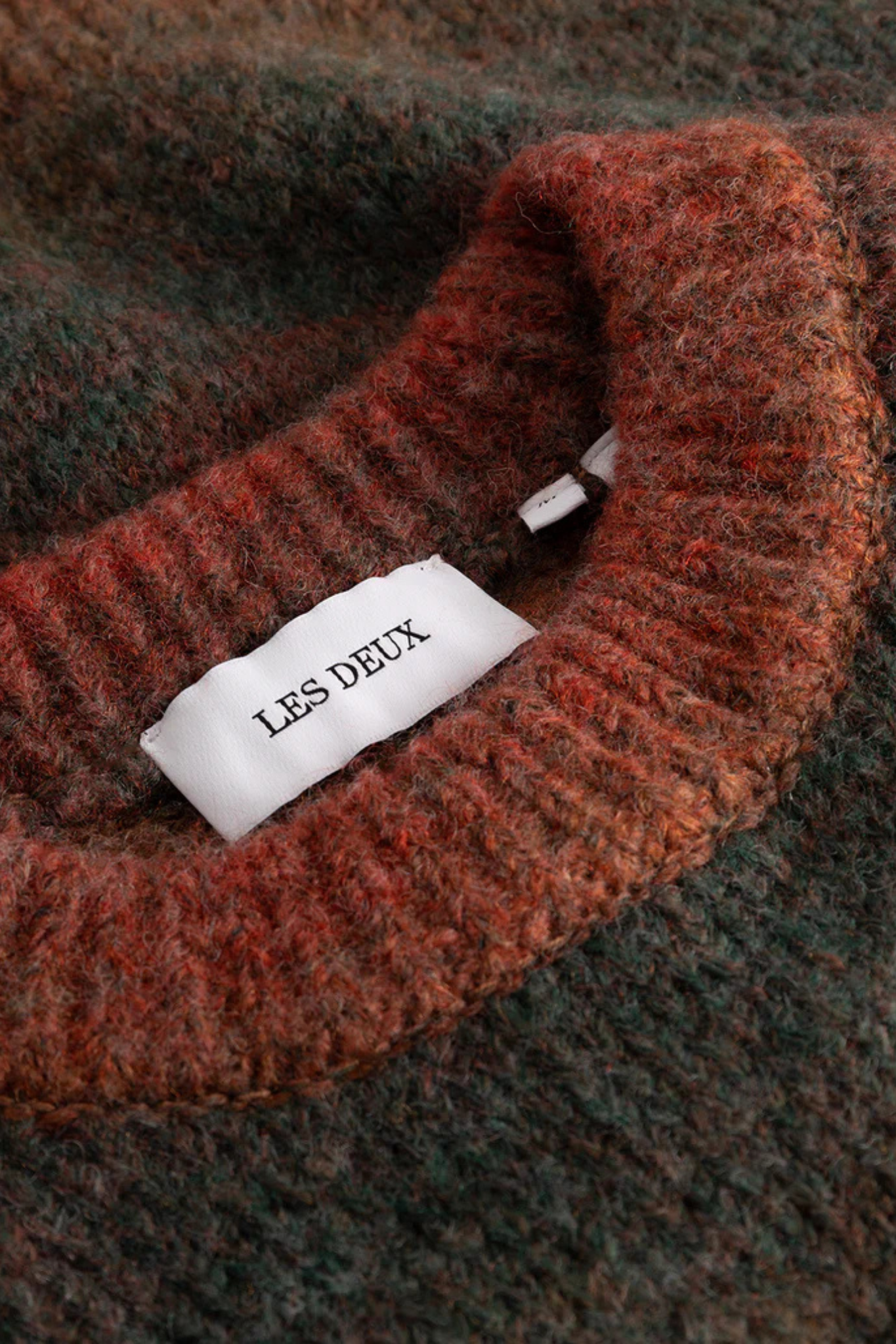 BRAD GRADIENT KNIT JUMPER - DARK CLAY ORANGE