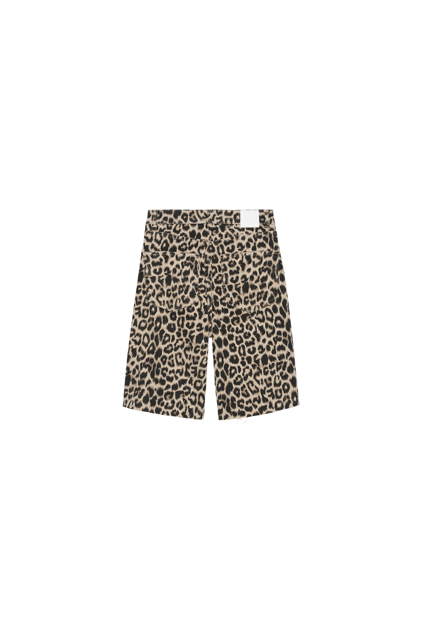 LOOSE FIT LEOPARD SHORTS - GREY MORN
