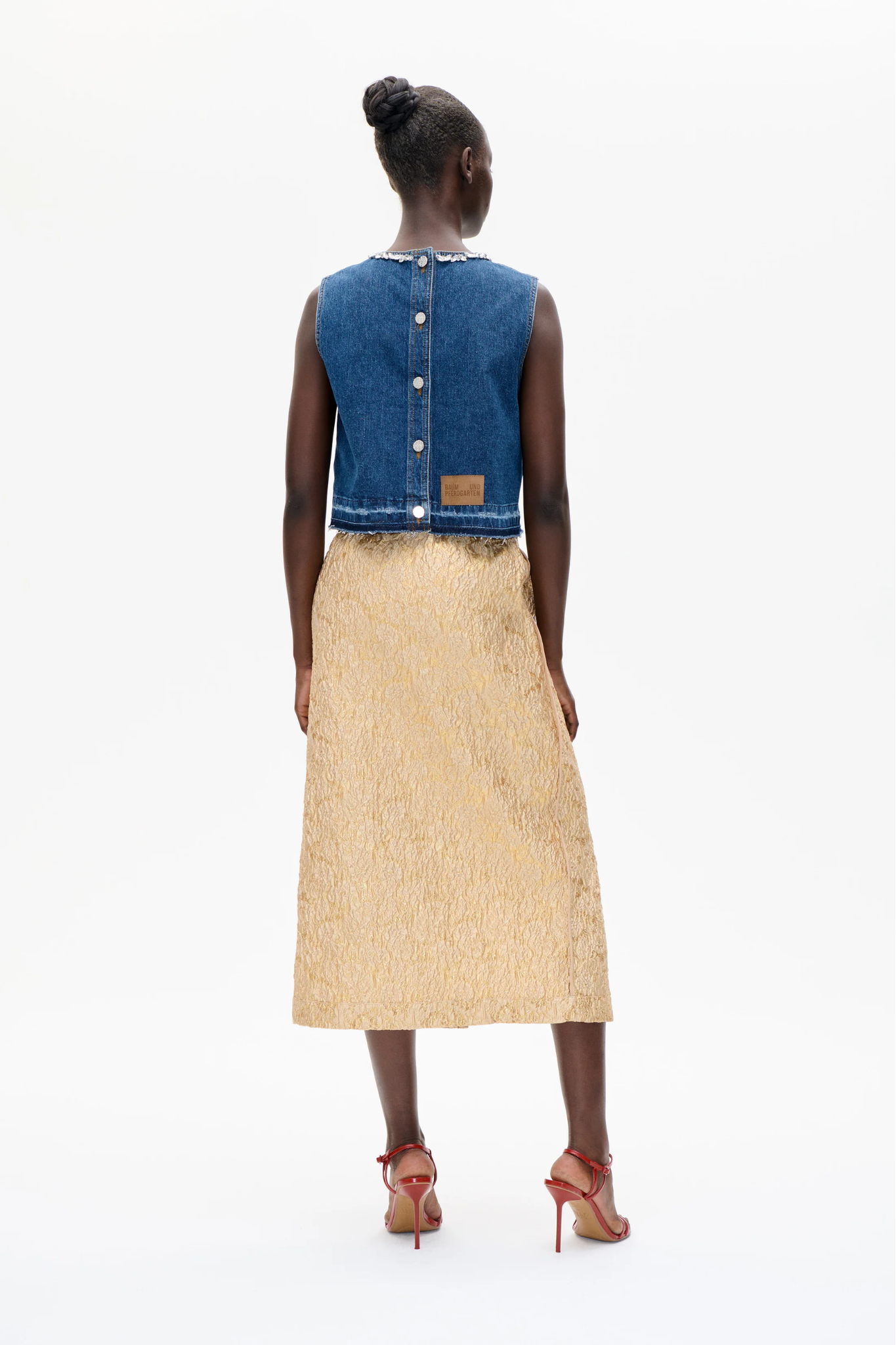 MEDINE TOP - DARK BLUE DENIM