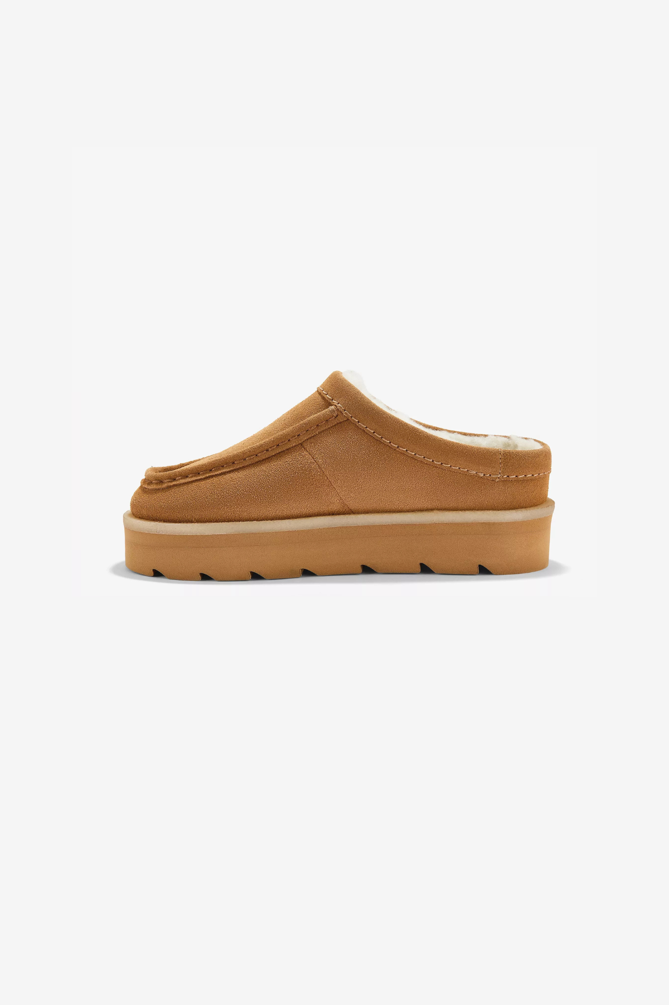 MEARE MULE SHOES - CARAMEL WARMLINED