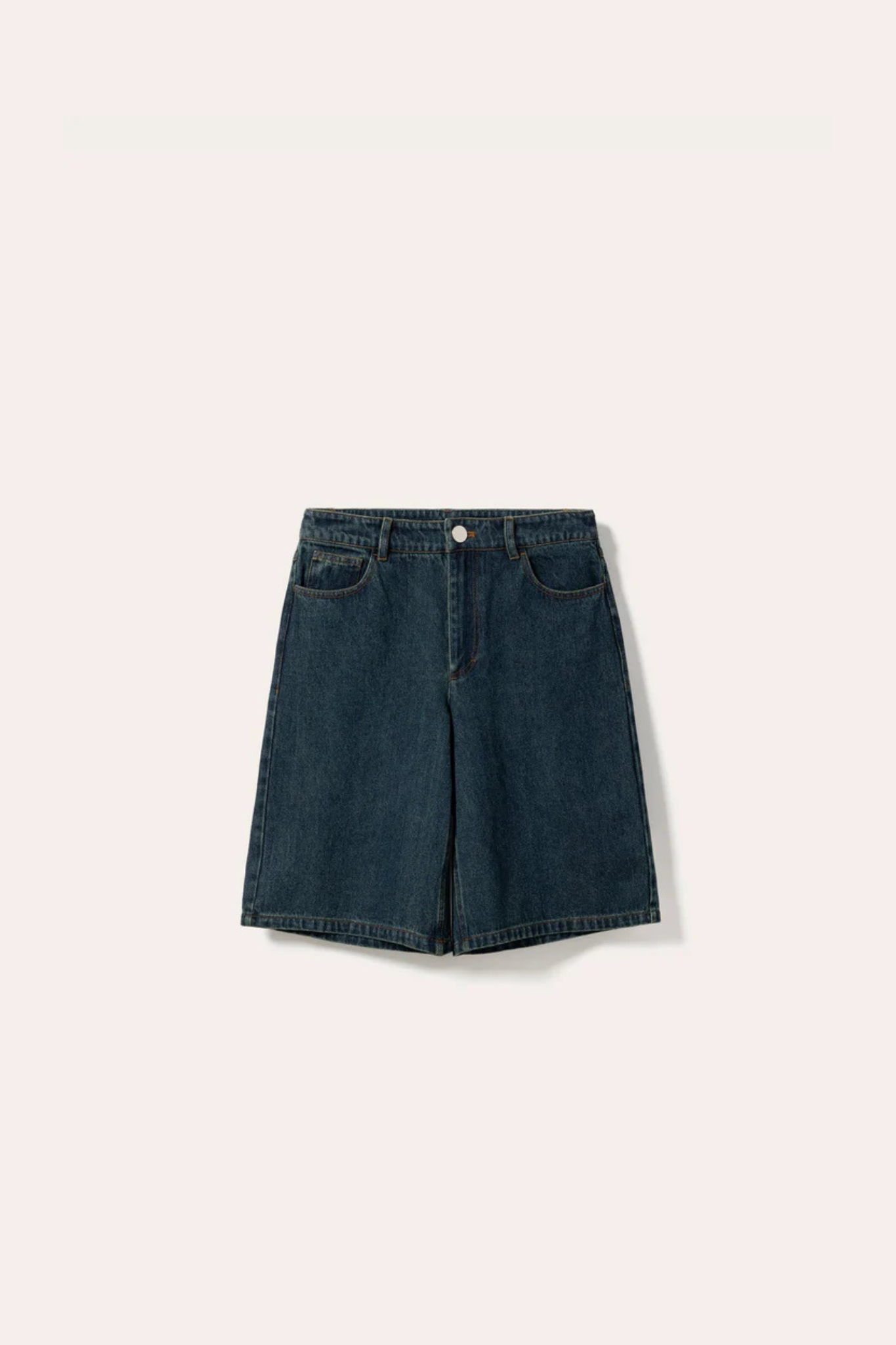 KATY MW JORTS SHORTS - VINTAGE BLUE WASH