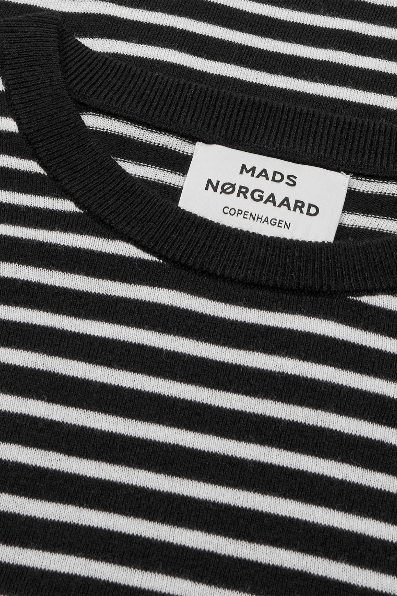 FINE MERINO IVY KNIT - BLACK/VANILLA ICE
