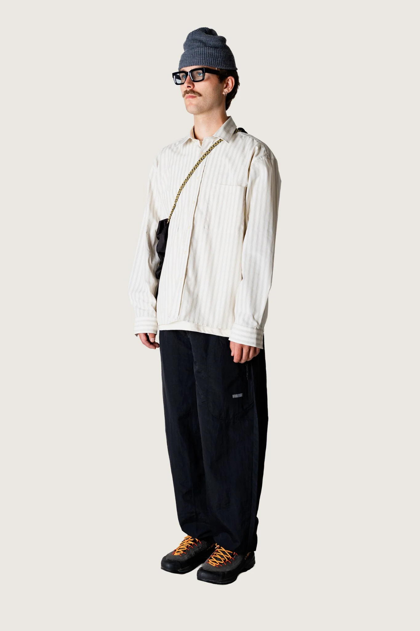 BUZO POCKET SHIRT - OFF WHITE STRIPE