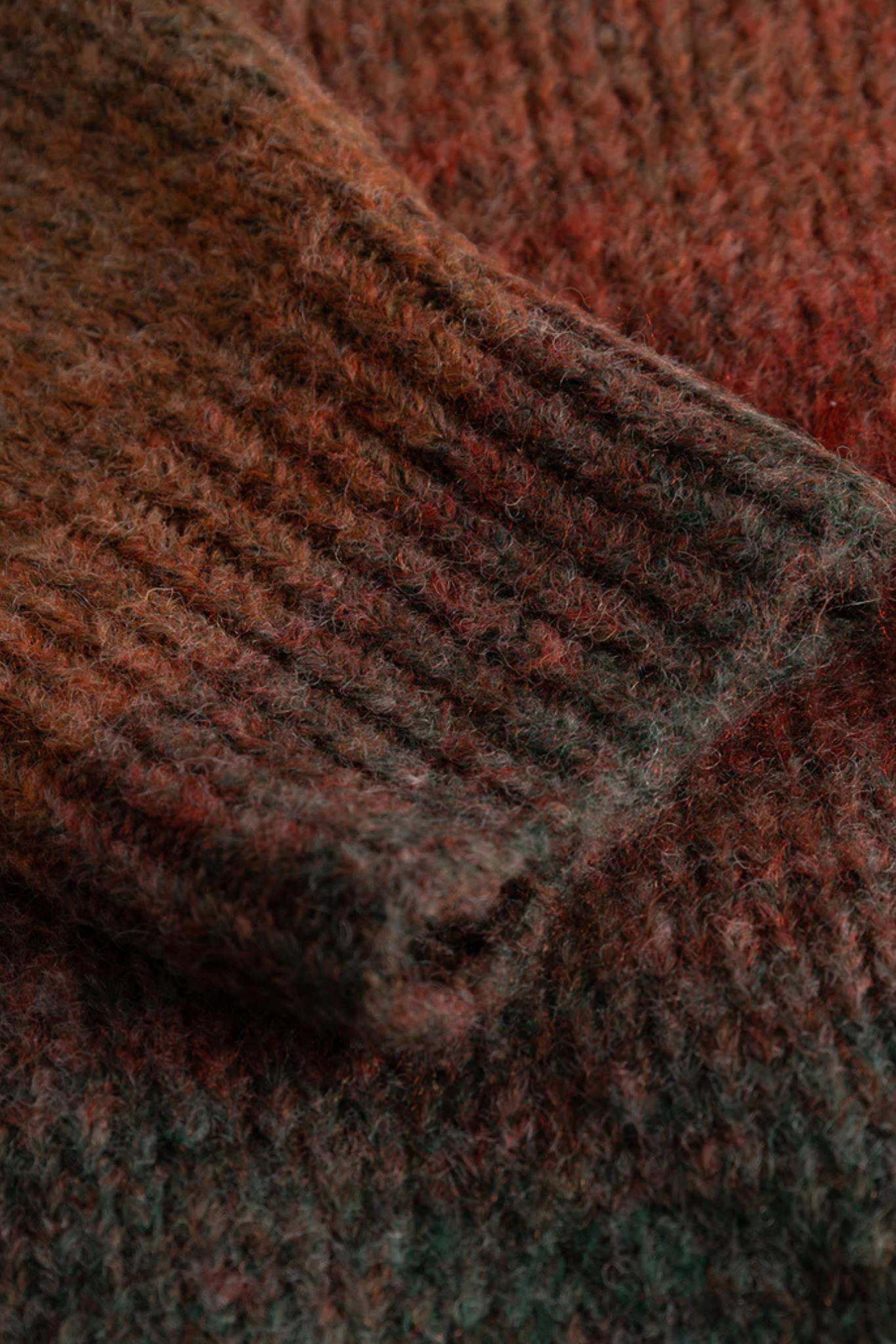 BRAD GRADIENT KNIT JUMPER - DARK CLAY ORANGE