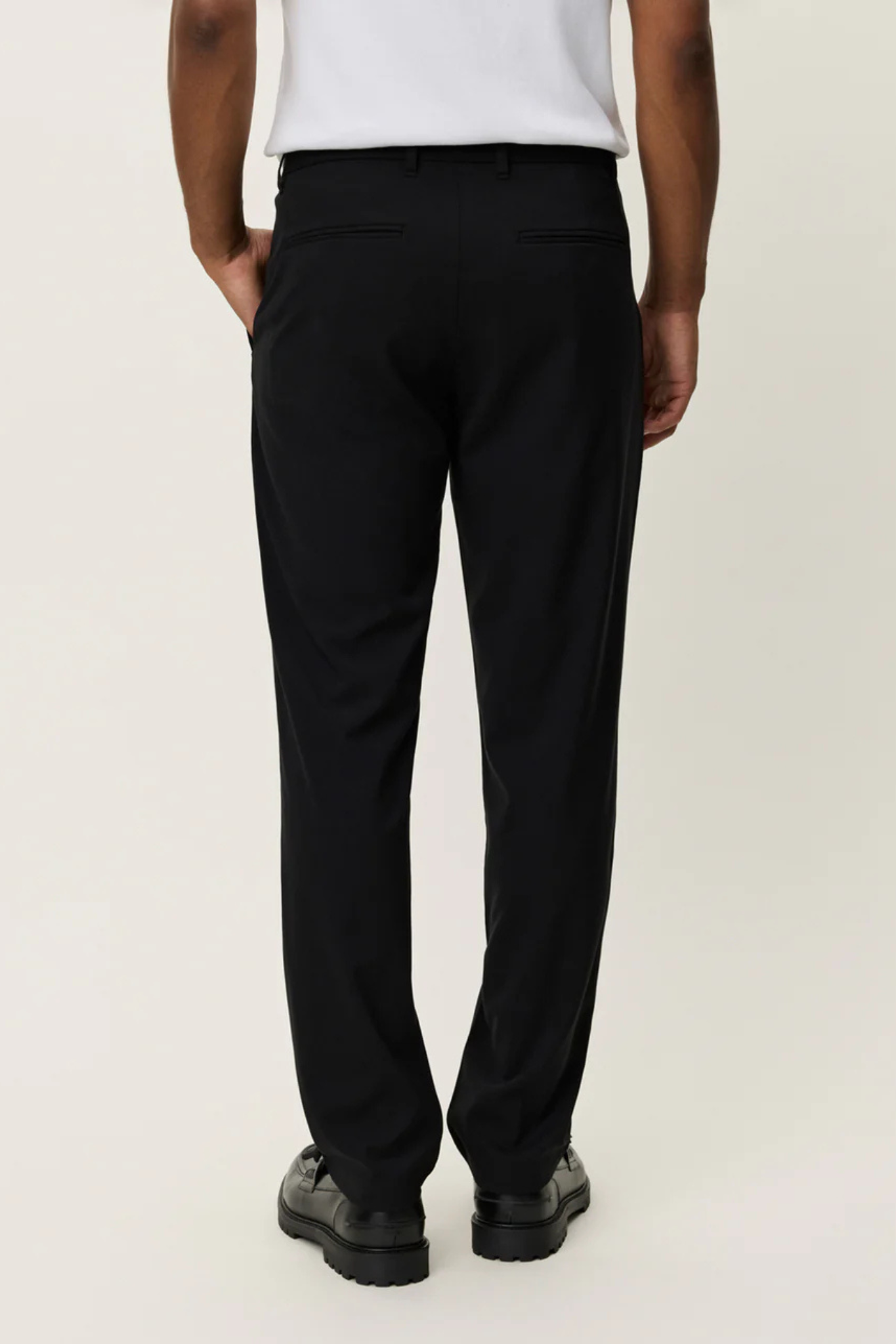 COMO LIGHT TWILL PANTS - BLACK