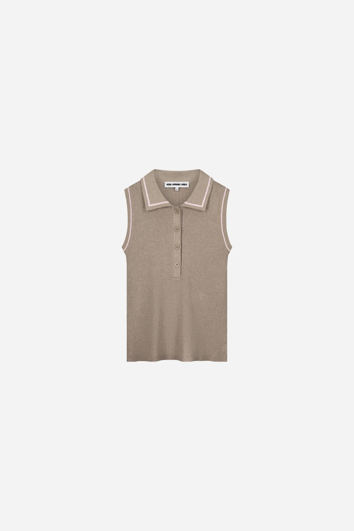 JILL SL POLO KNIT - SAND