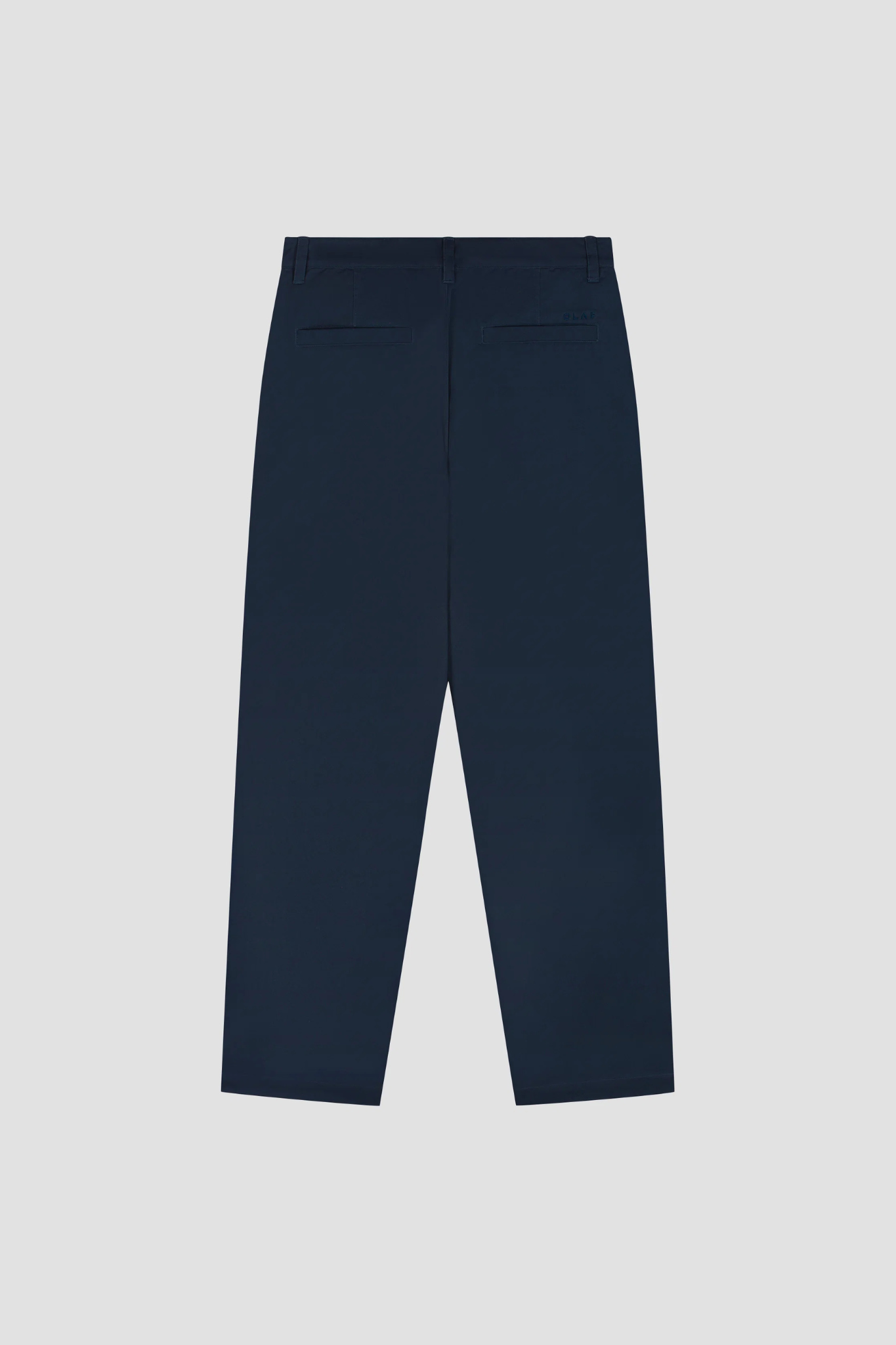 WASHED BARREL LEG PANTS - NAVY
