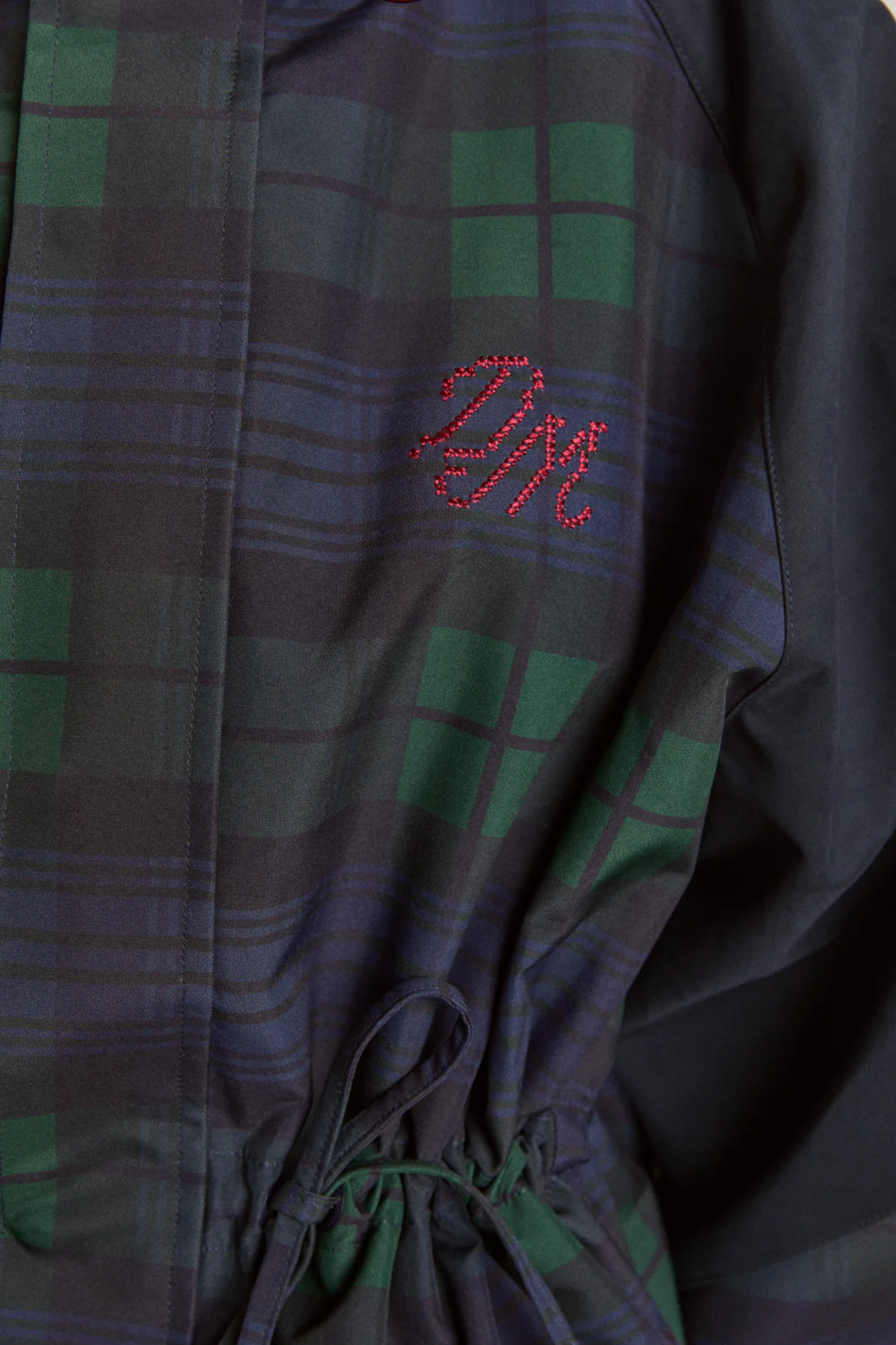 LIU RAINCOAT - NAVY CHECK