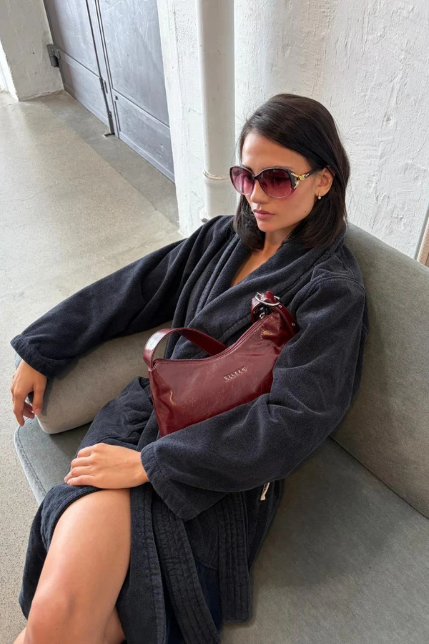 ULRIKKE SHOULDER BAG - CABERNET