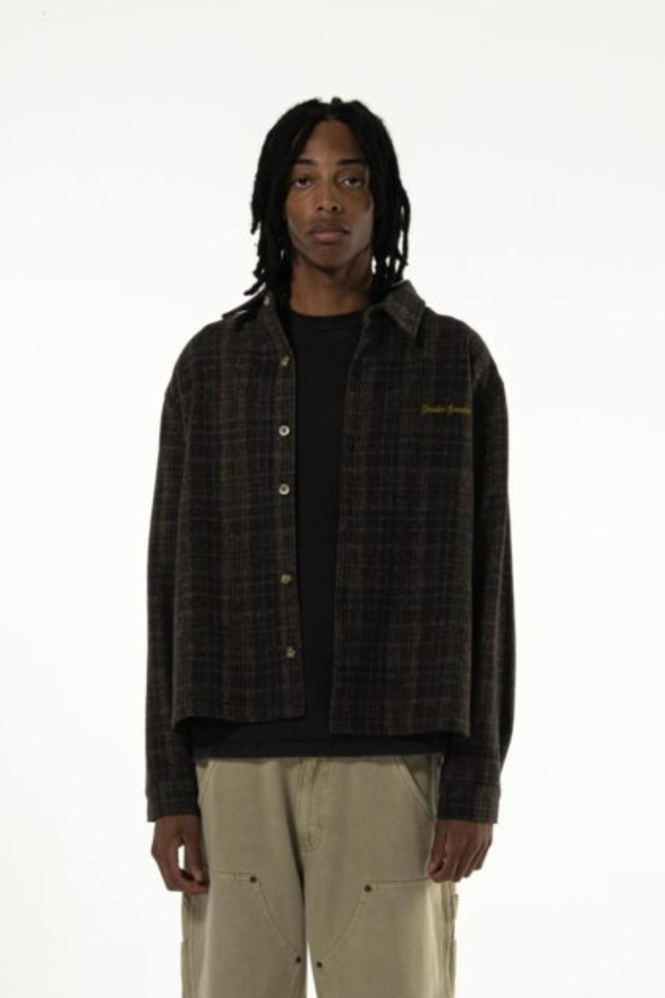 TOFFEE WASHED  SHIRT - BROWN