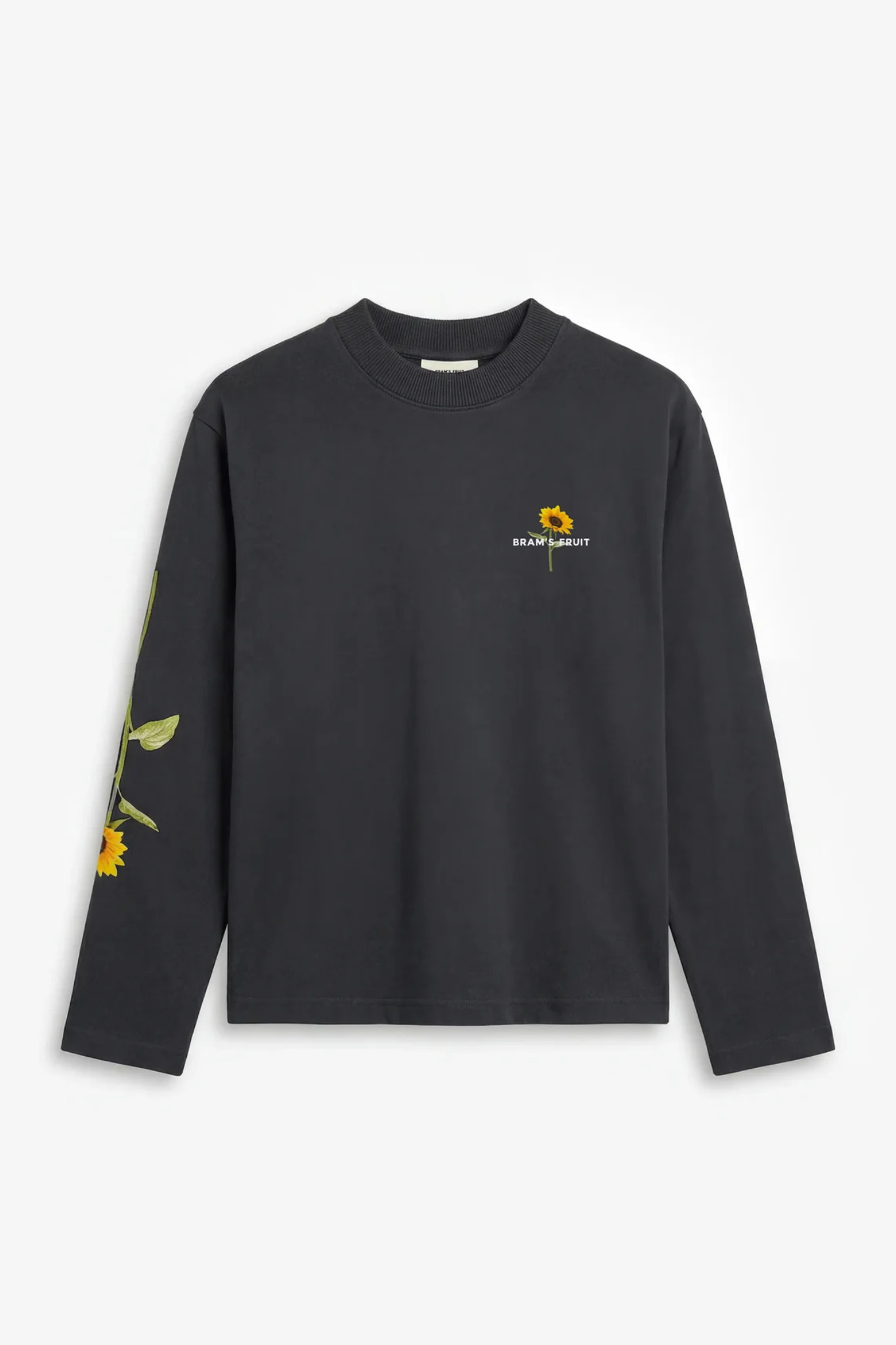 SUNFLOWER LONGSLEEVE T-SHIRT - SHADOW BLACK
