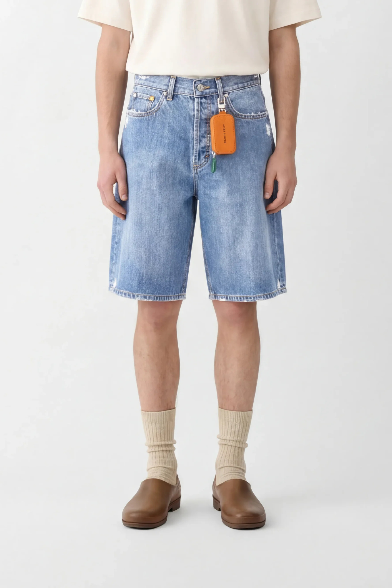 DENIM SHORTS - WASHED INDIGO