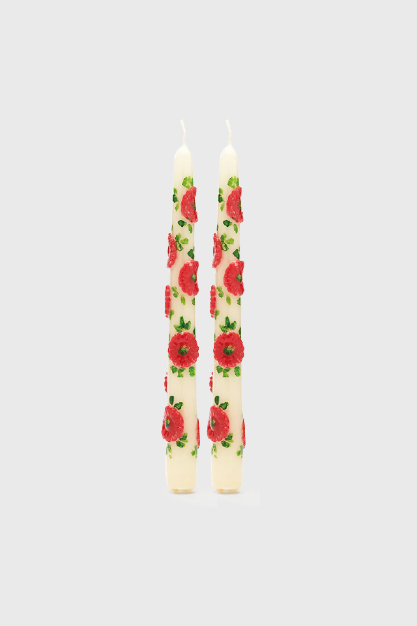 FLOWER CANDLE SET OF 2